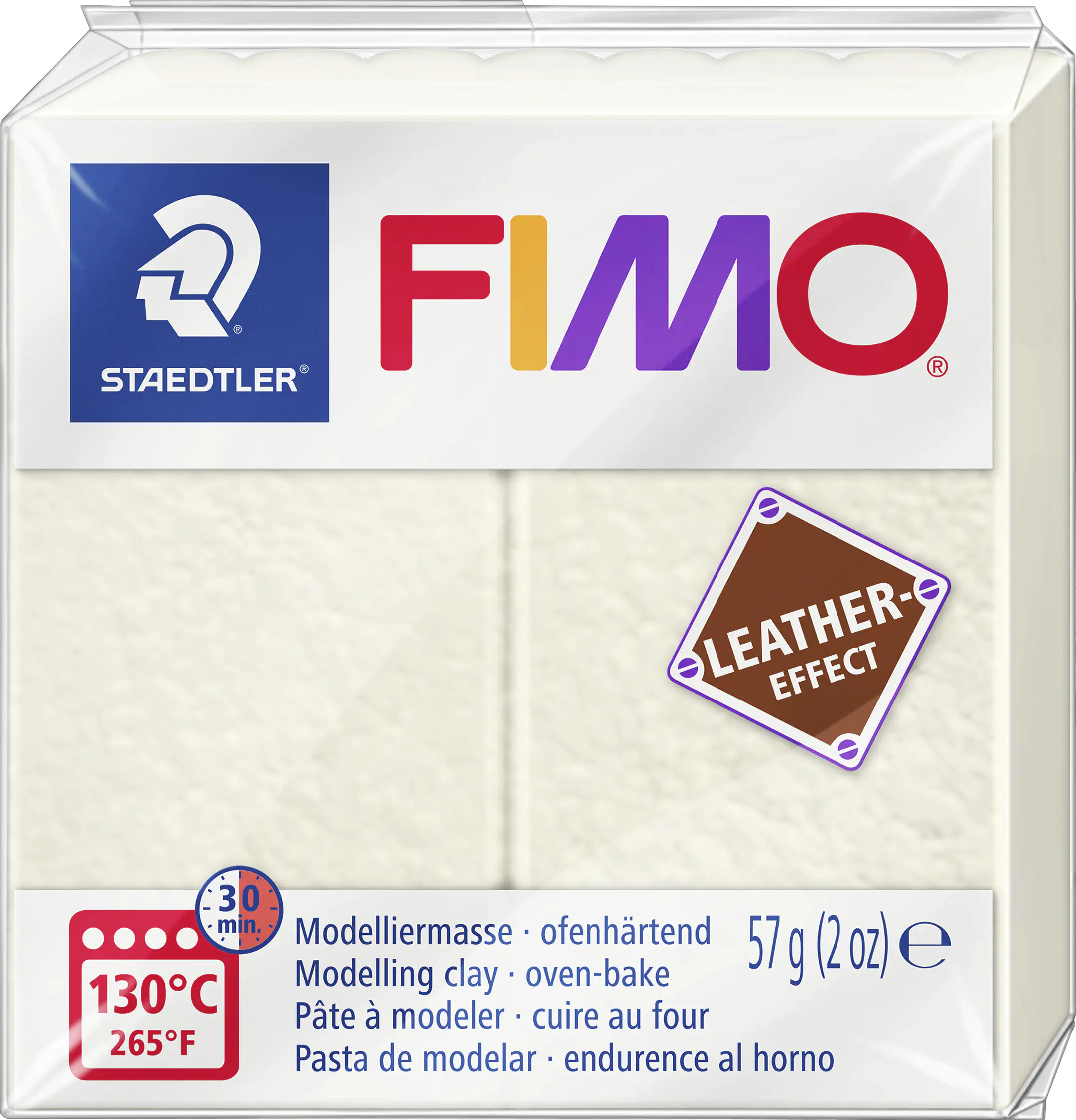 FIMO leather-effect elfenbein 57 g