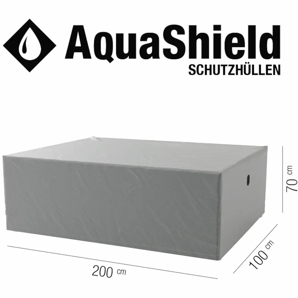 Siena Garden Schutzhülle Tisch AquaShield 200 x 100 cm hellgrau 