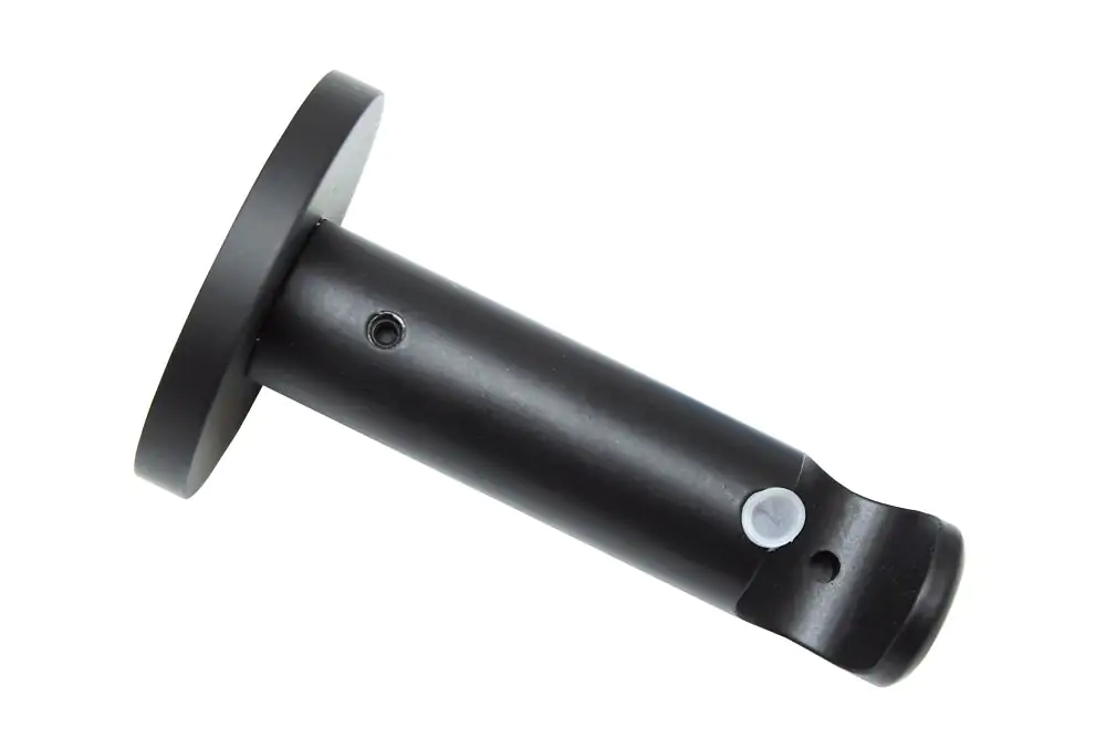 Gardinia Träger Memphis offen schwarz, Ø 16 mm