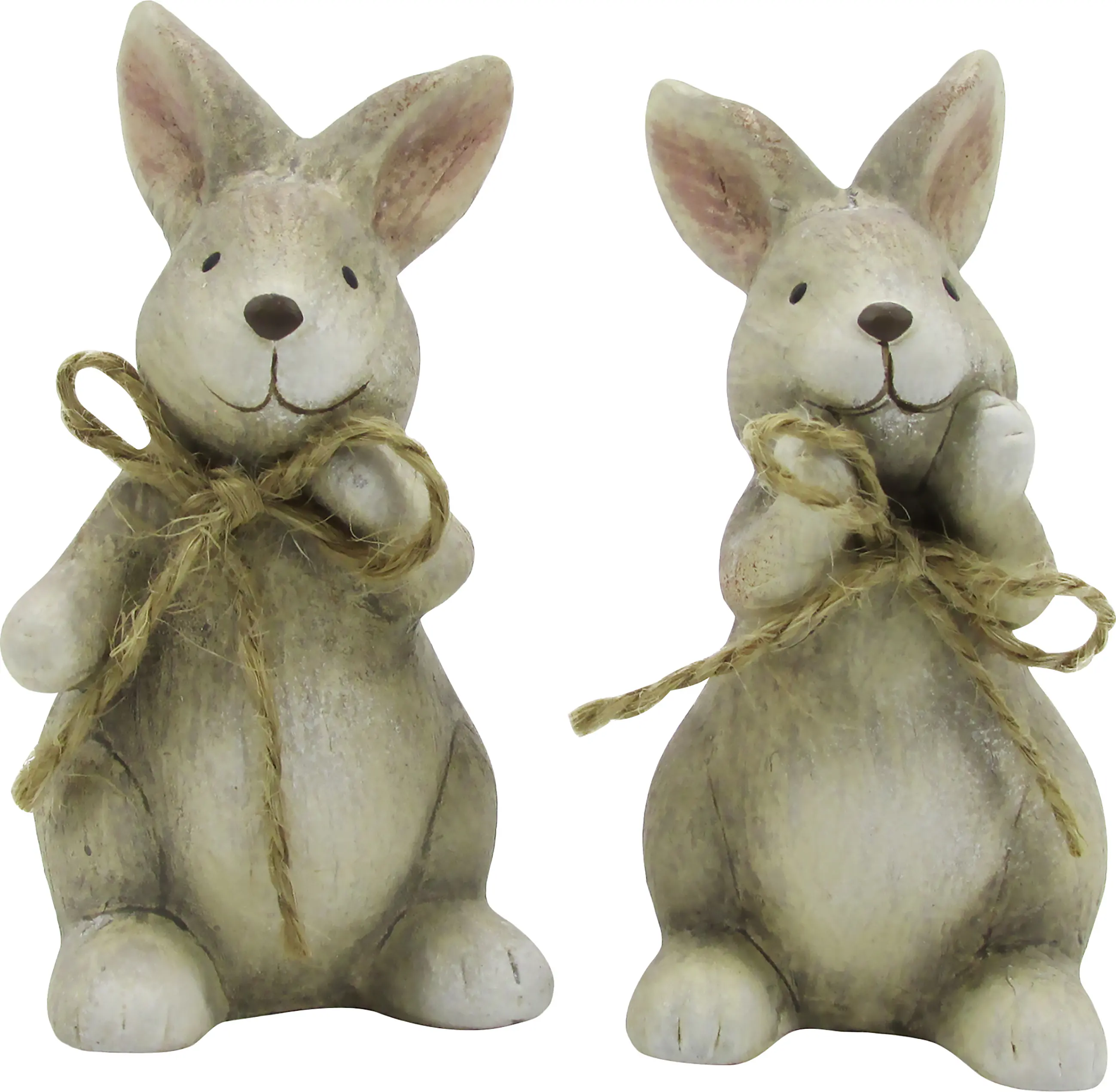 Dekofigur Hase Keramik 8,6 cm braun