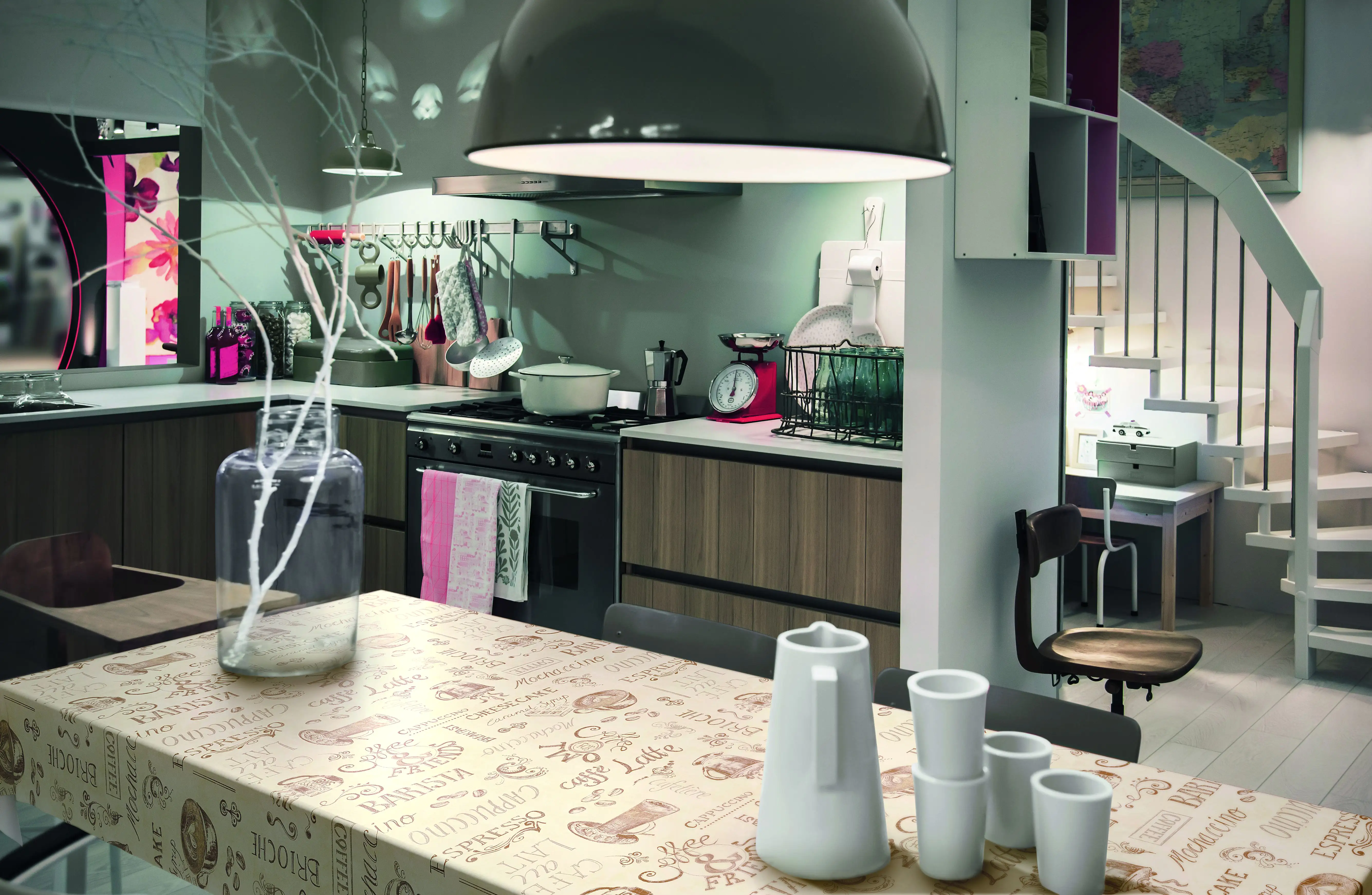 d-c-table® Tischdecke Manhattan Ristretto 150 cm rund, creme