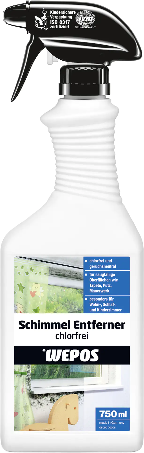 Wepos Schimmelentferner chlorfrei 750 ml Wepos Schimmelentferner chlorfrei 750 ml
