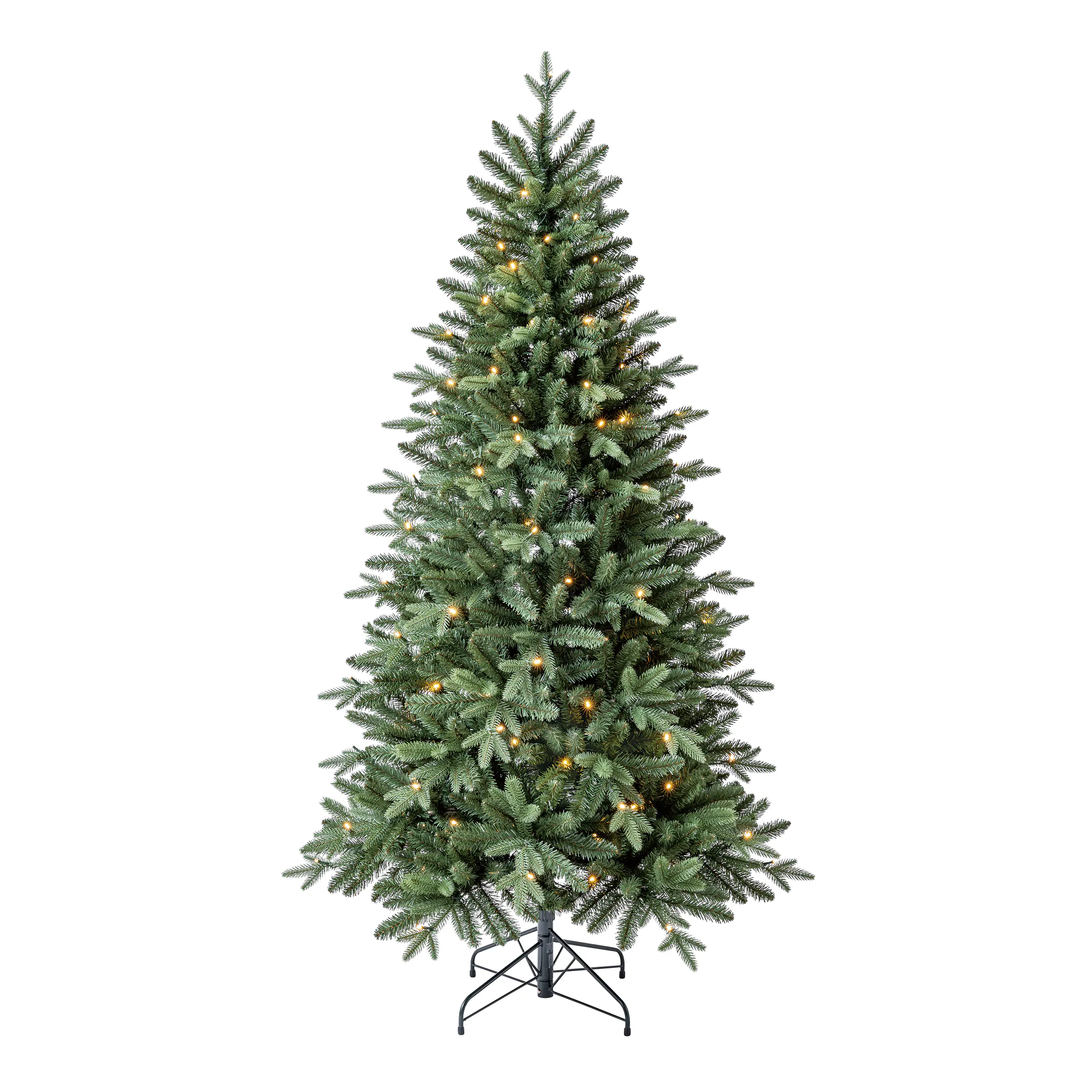Primaster Weihnachtsbaum 1,8 m grün beleuchtet 150 Lichter warmweiß