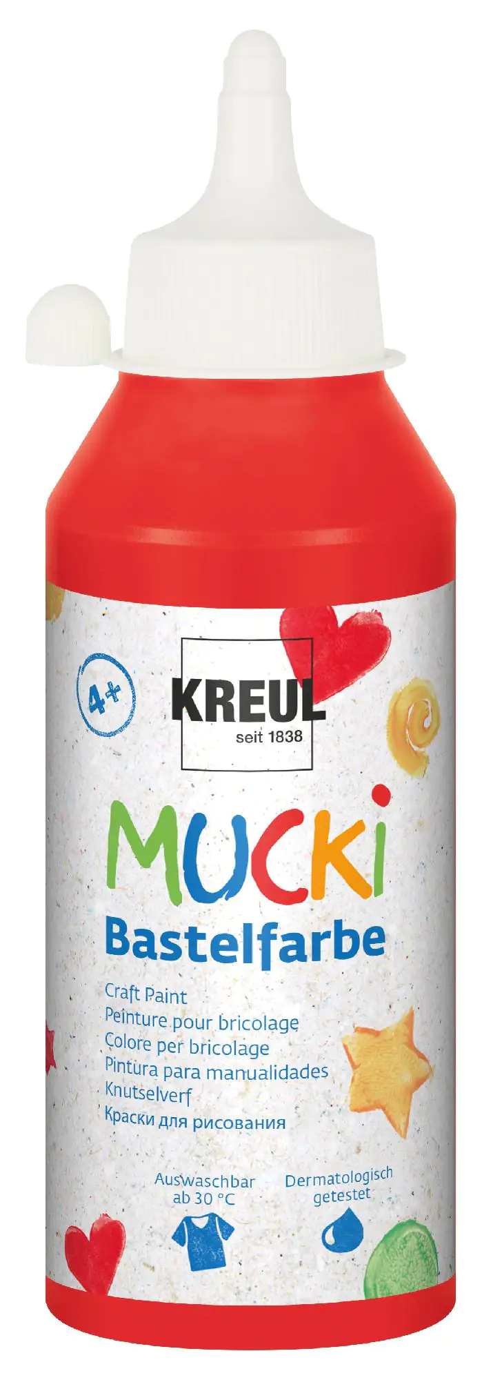 Kreul Mucki Bastelfarbe rot 250 ml