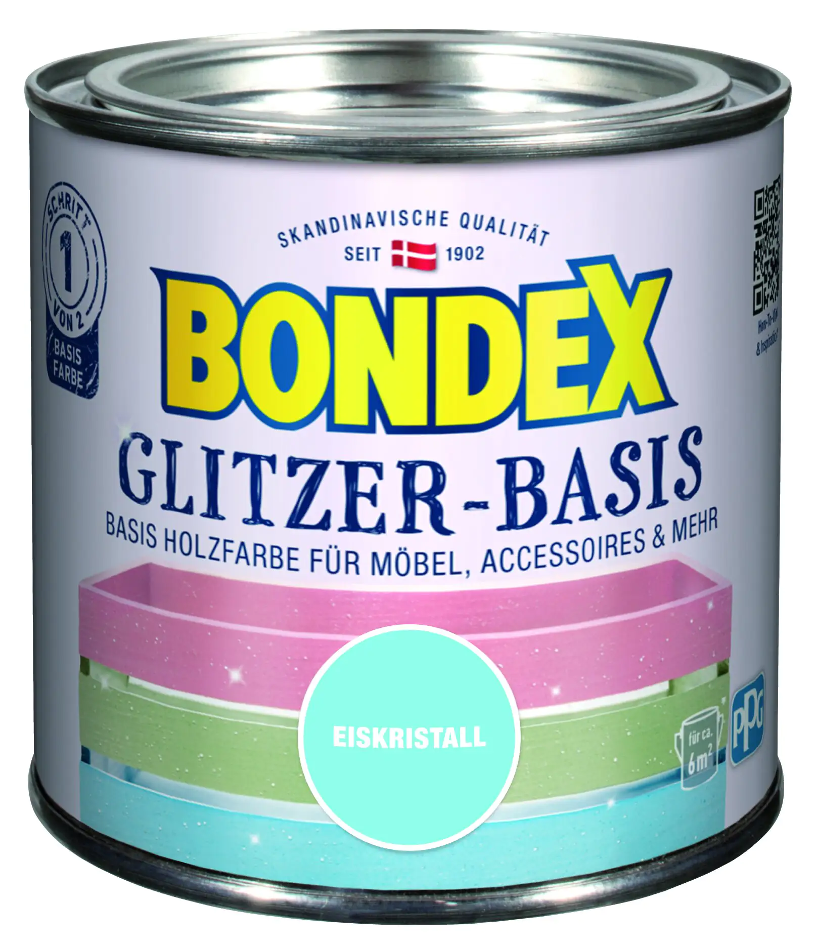 Bondex Glitzer-Basis 500 ml basis eiskristal Bondex Glitzer-Basis 500 ml basis eiskristal
