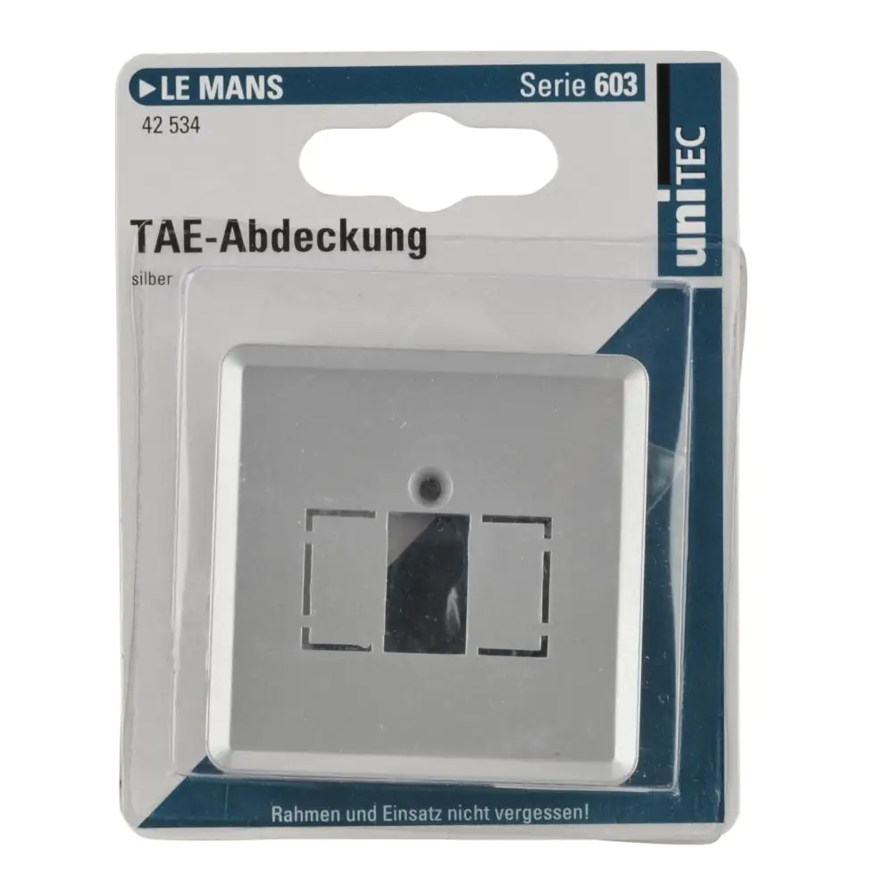 Unitec TAE-Abdeckung LeMans Serie 603 silber