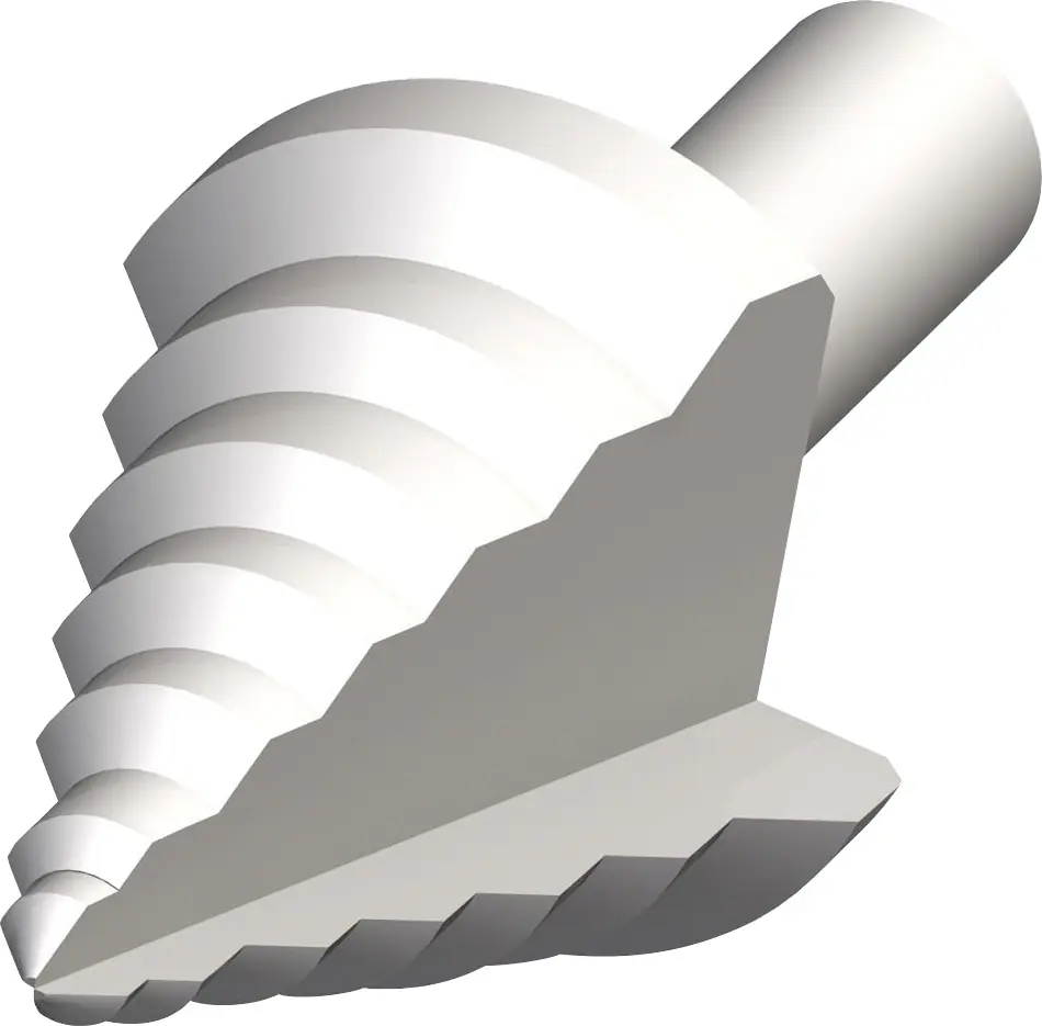 alfer Stufenbohrer ,  Stahl roh natur