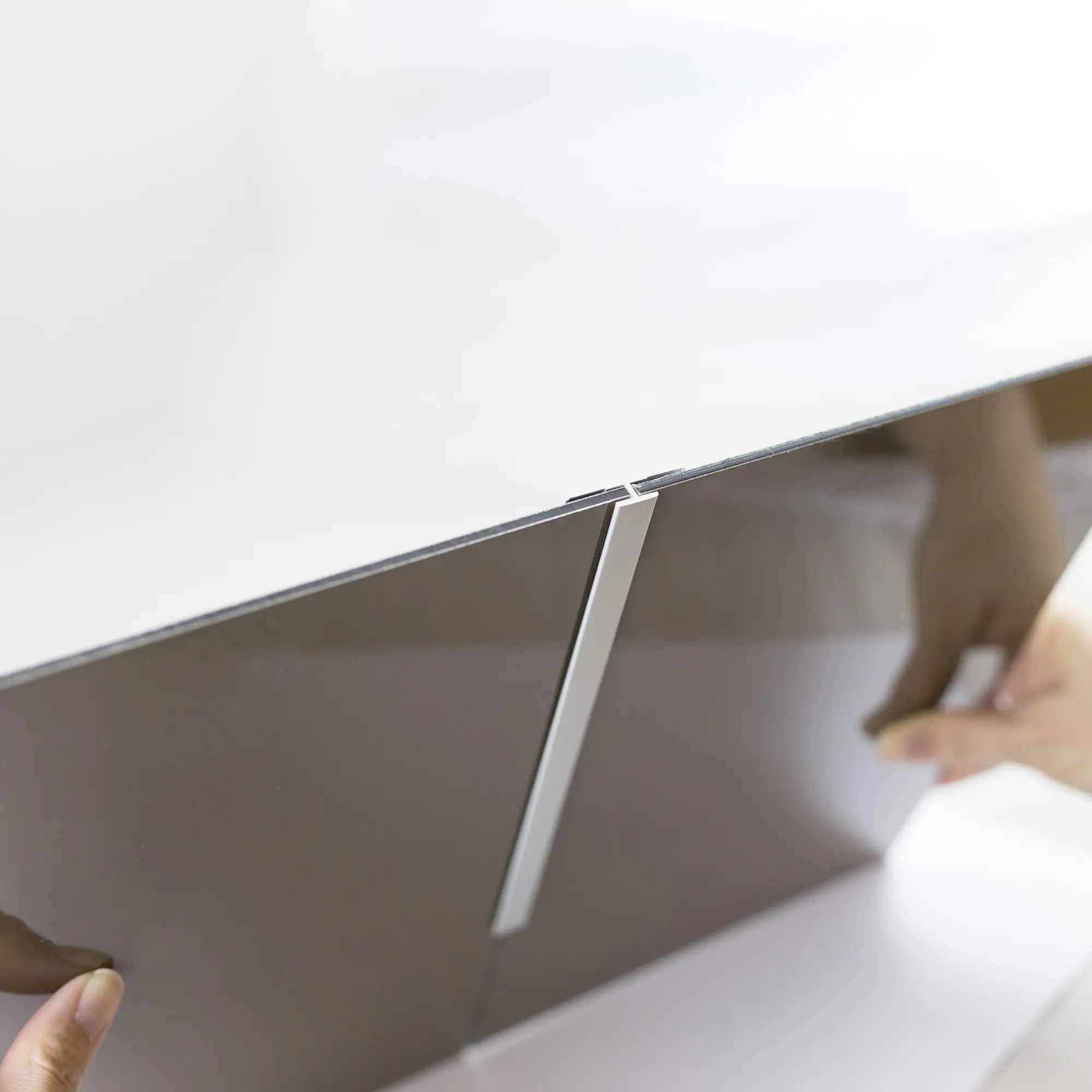 Breuer Verbindungsprofil 3,3x0,7x255 cm, alu Silber matt