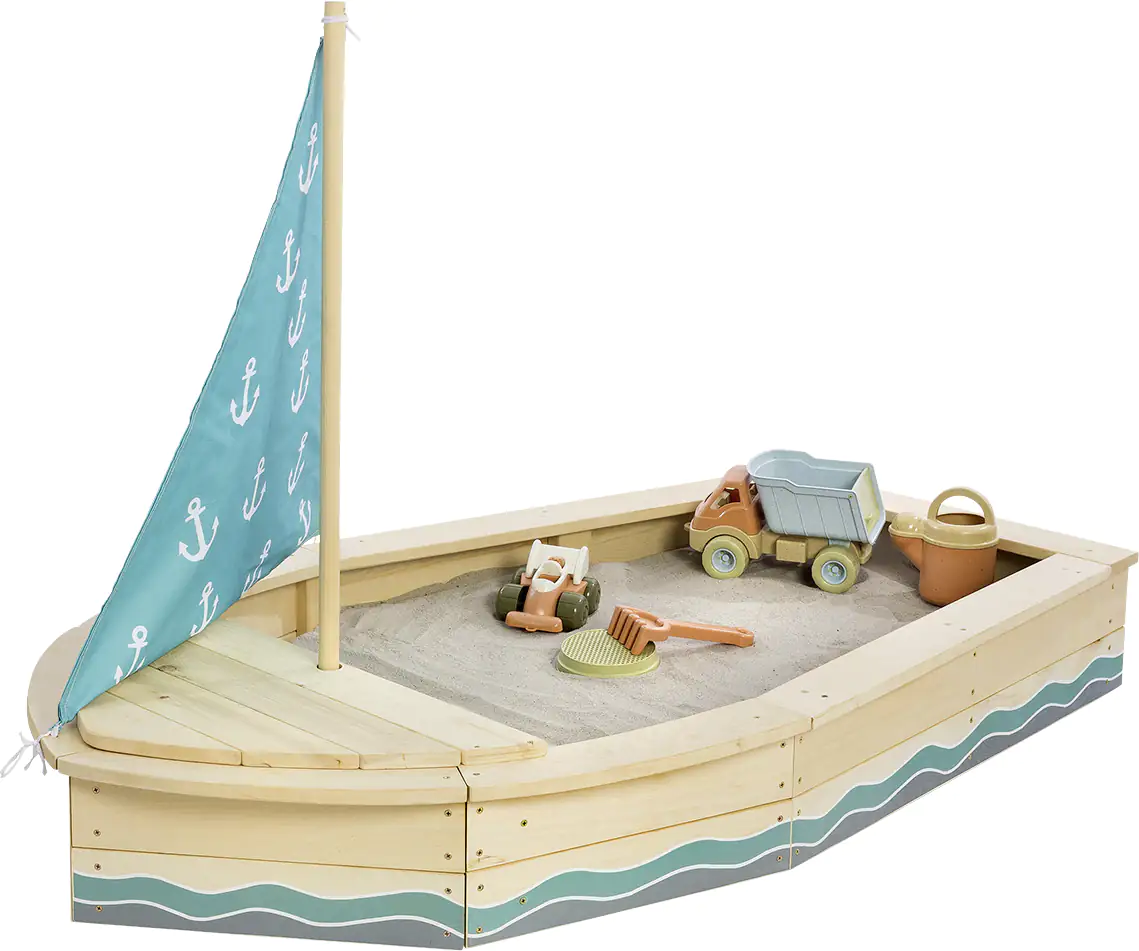 4047895800090 Muddy Buddy Sandkasten Anchor Lover 160 x 90 x 102 cm