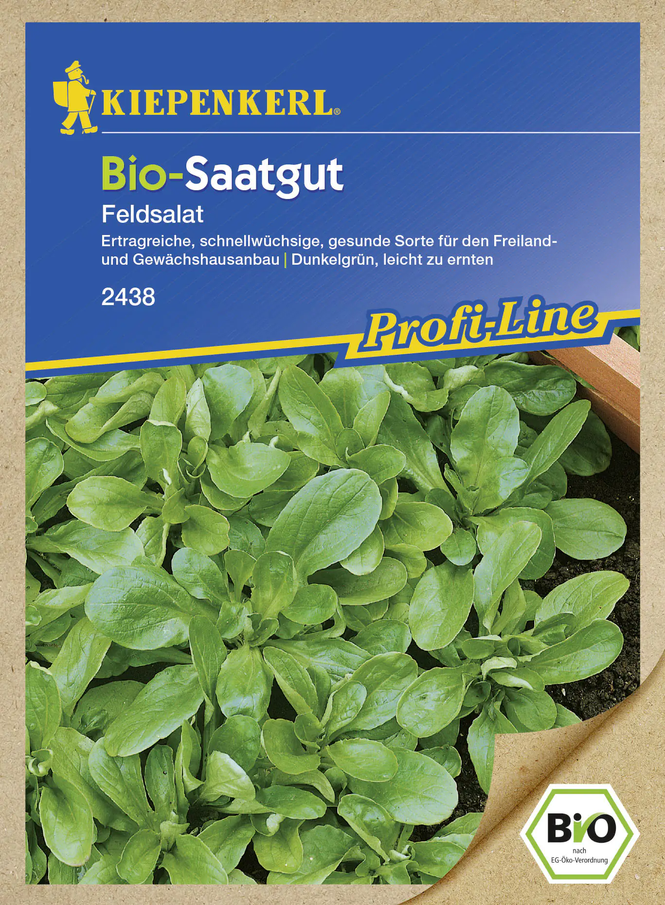 Kiepenkerl Bio-Saatgut Feldsalat Rapunzel Vit Valerianella locusta, Inhalt: ca. 5 lfd. Meter Kiepenkerl Bio-Saatgut Feldsalat Rapunzel Vit Valerianella locusta, Inhalt: ca. 5 lfd. Meter