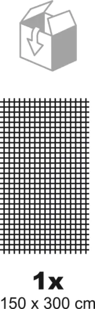 Schellenberg Fliegengitter MAXI 150 x 300 cm weiß kürzbar