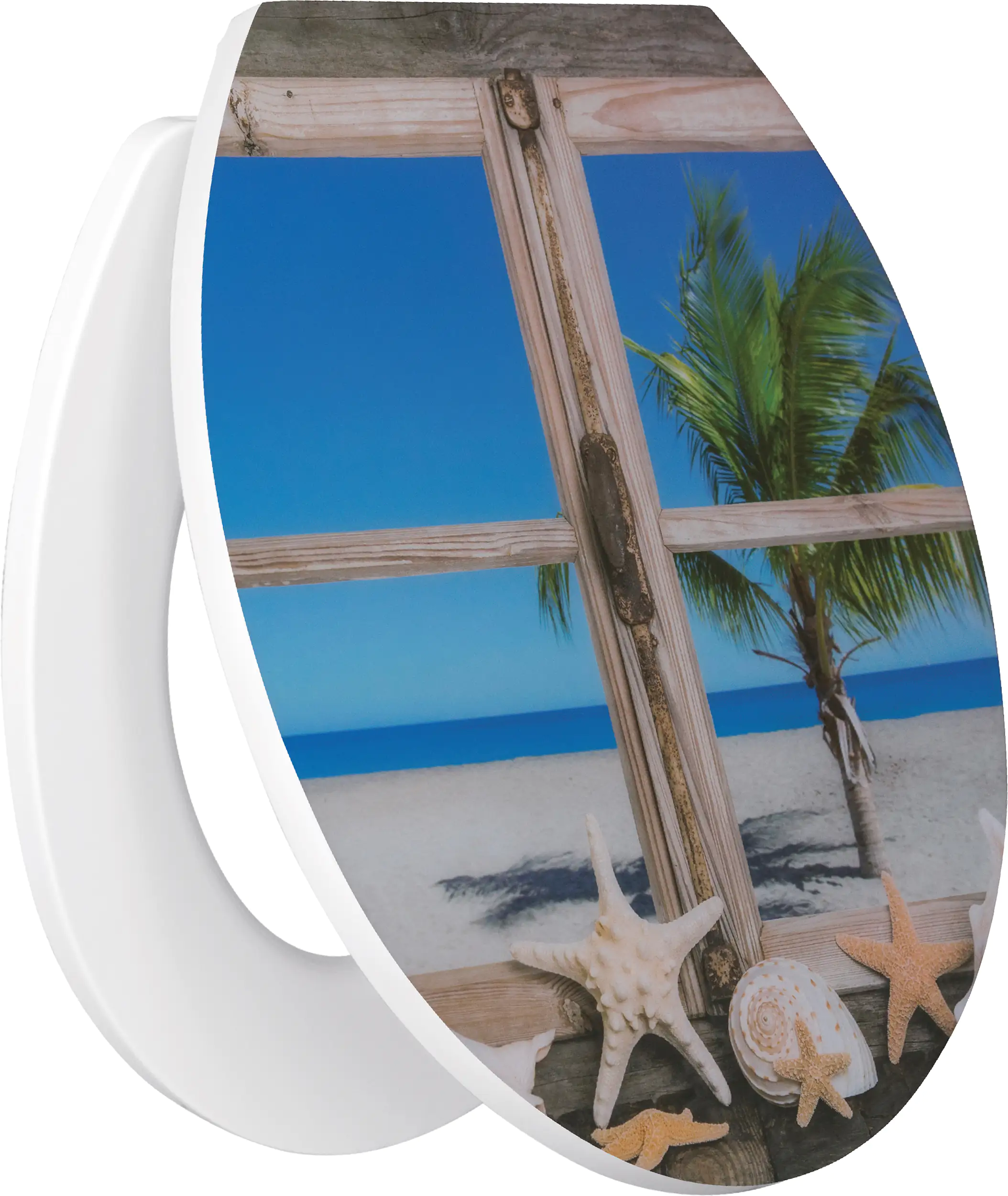 Primaster WC-Sitz mit Absenkautomatik Karibik weiß