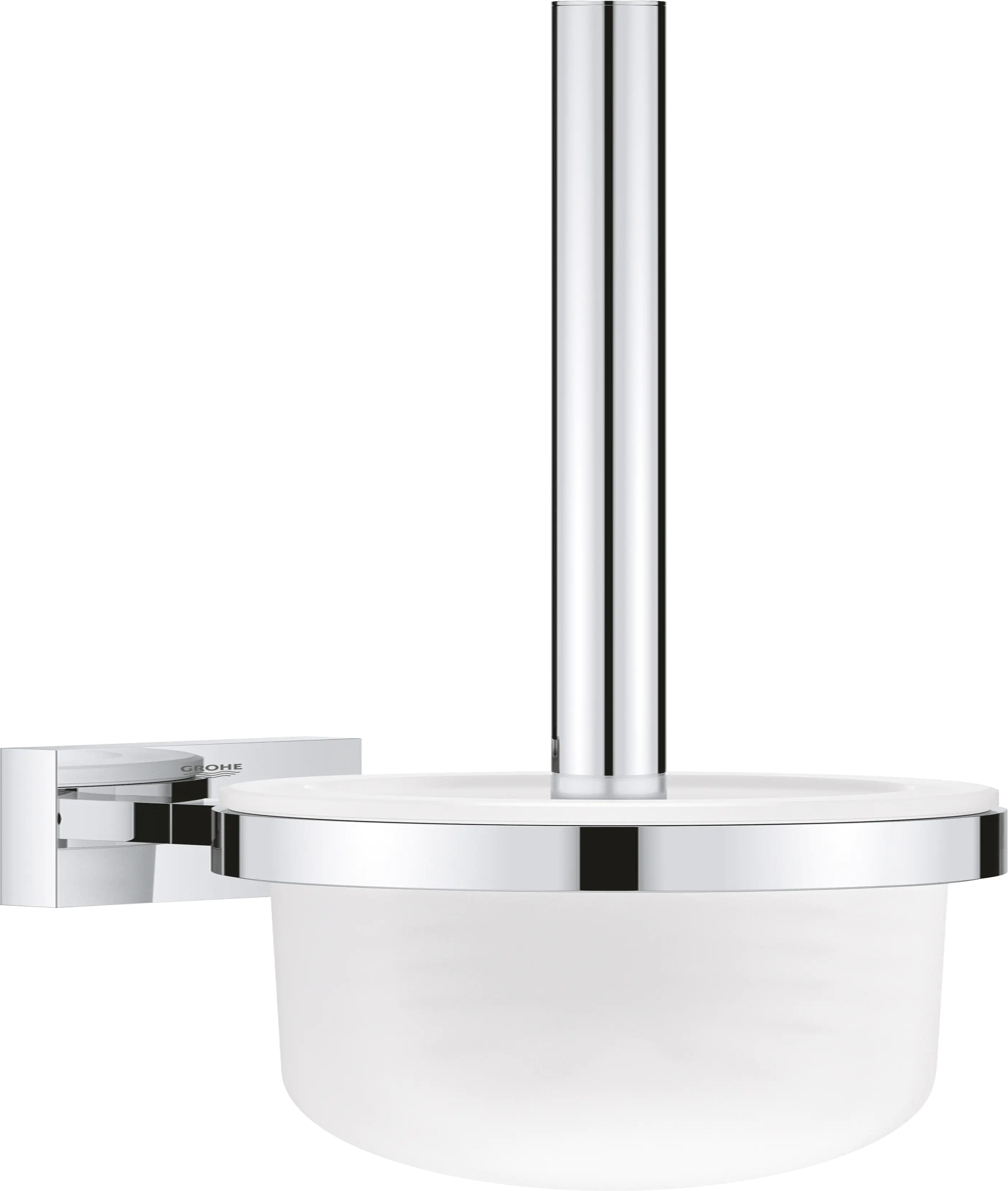 Grohe Start Cube Toilettenbürstengarnitur chrom klebbar