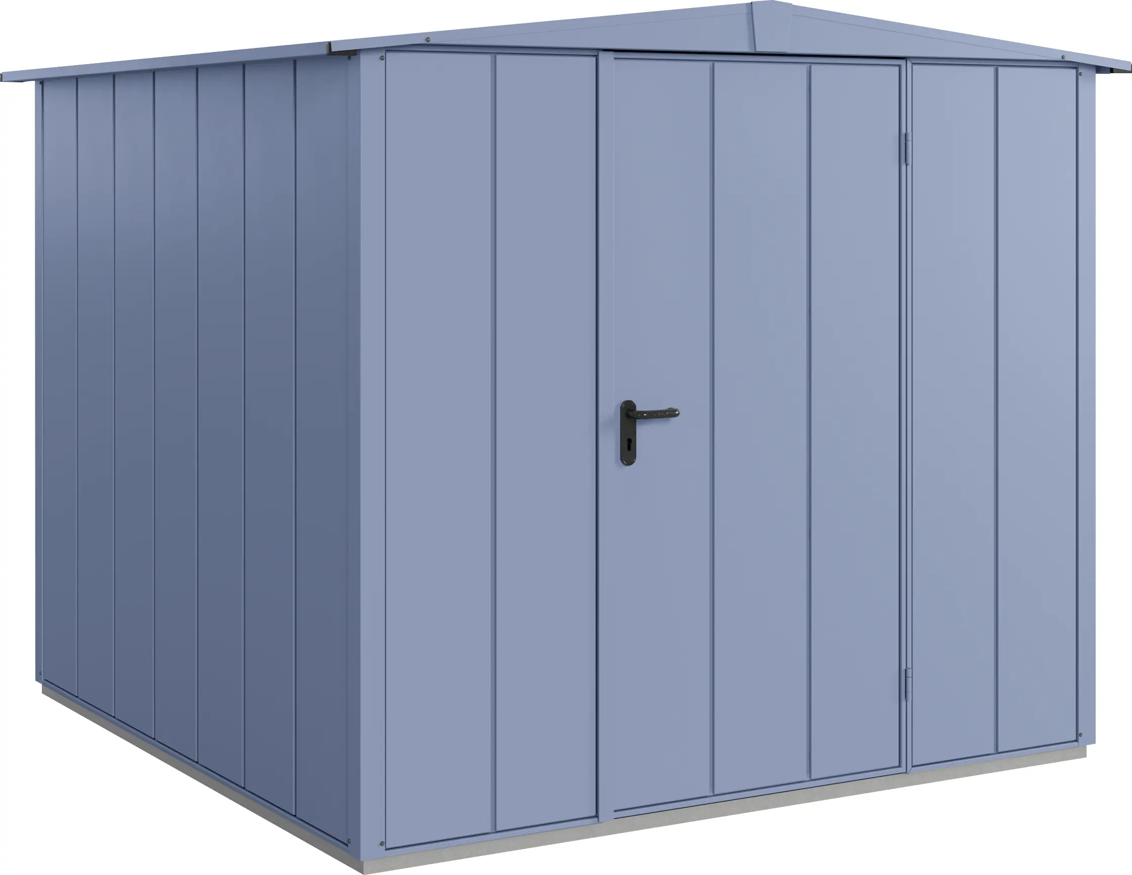 EcoStar Gerätehaus Elegant-S Typ 2 taubenblau 1 flg 258,8 x 247,7 x 216 cm