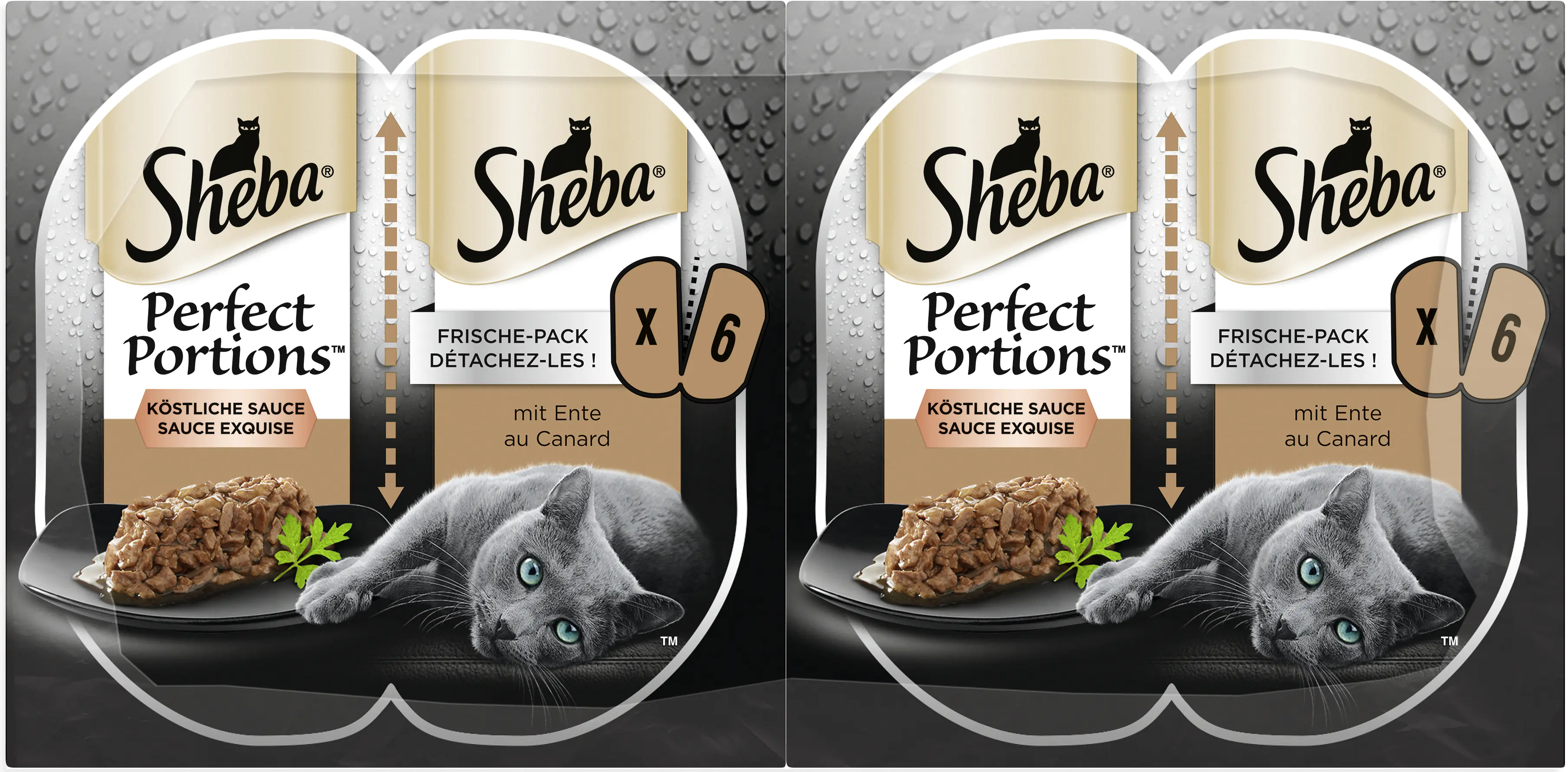 Sheba Perfect Portions Sauce mit Ente Katzenfutter 6 x 37,5g Sheba Perfect Portions Sauce mit Ente Katzenfutter 6 x 37,5g