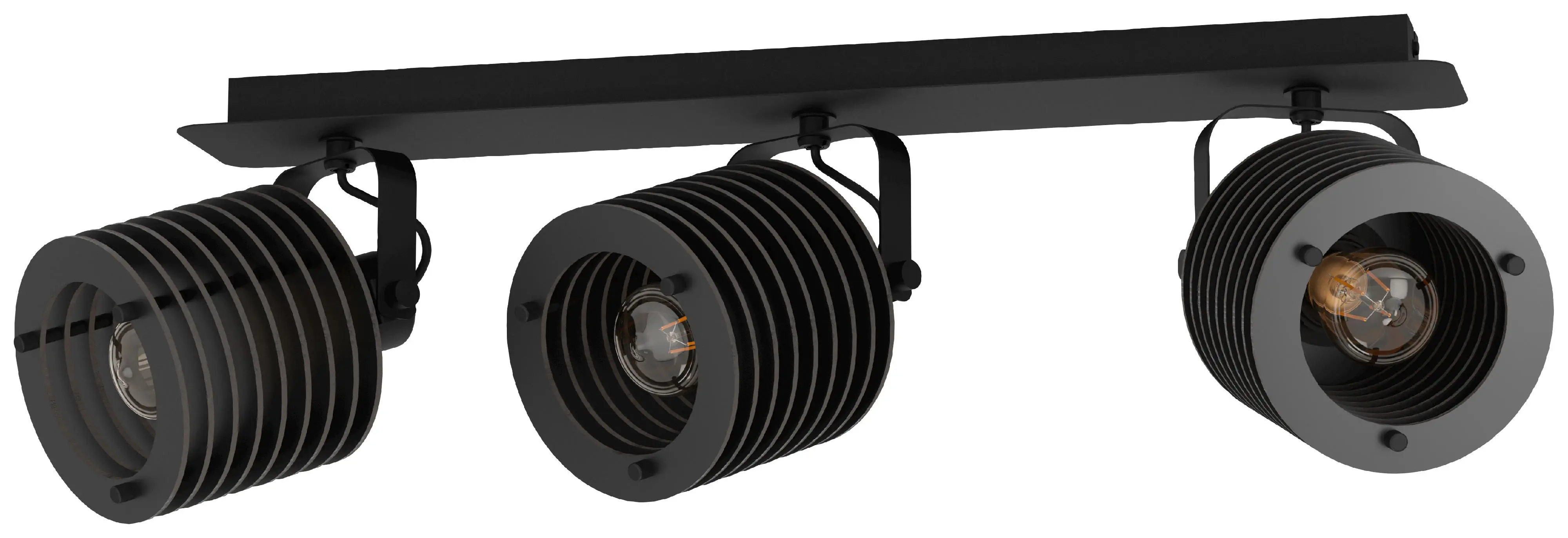 Eglo 3er Spot Segovia schwarz 57,5 x 18,5 cm