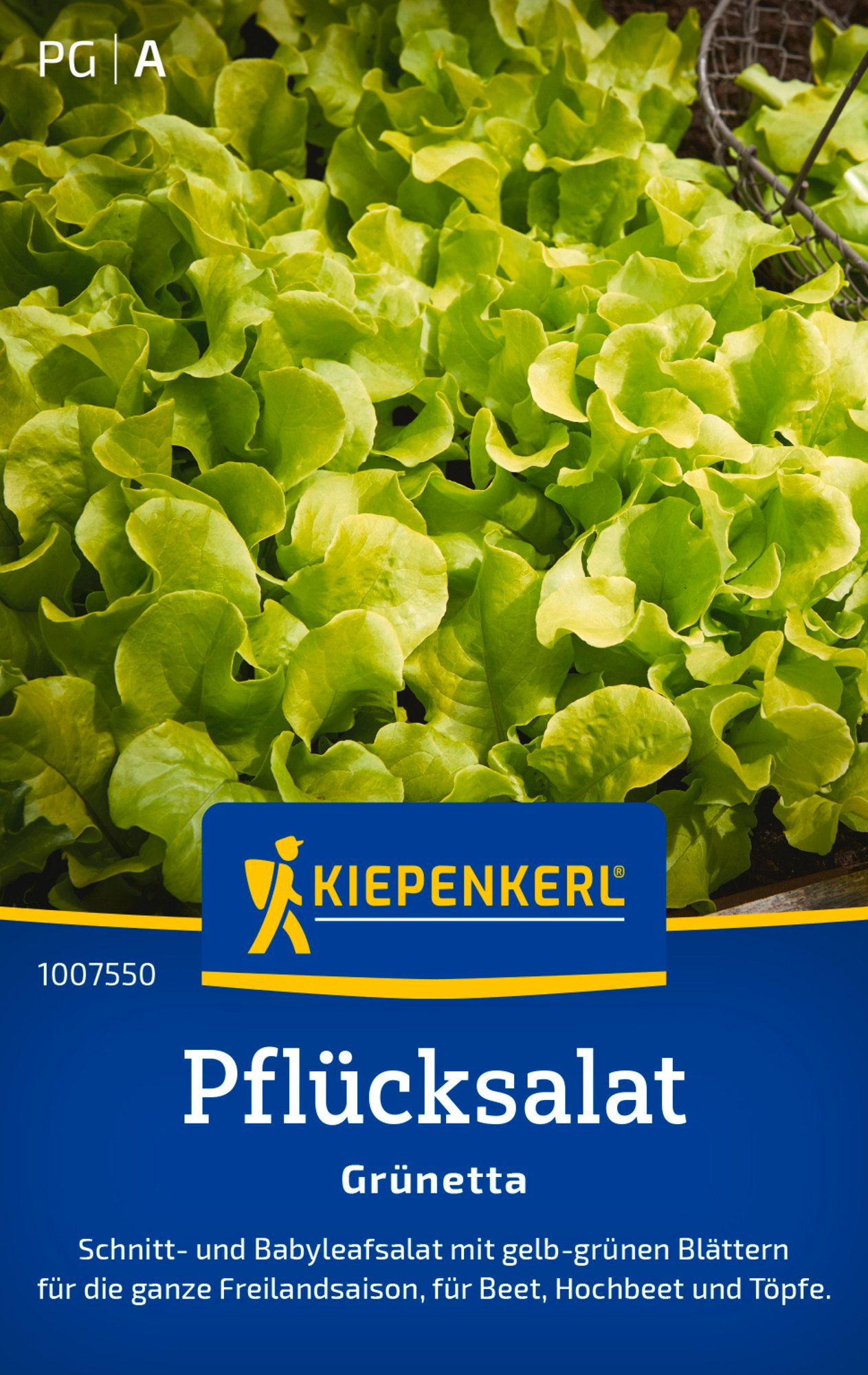 Kiepenkerl Saatgut Pflücksalat Grünetta für bis zu 10-12 lfd. Meter