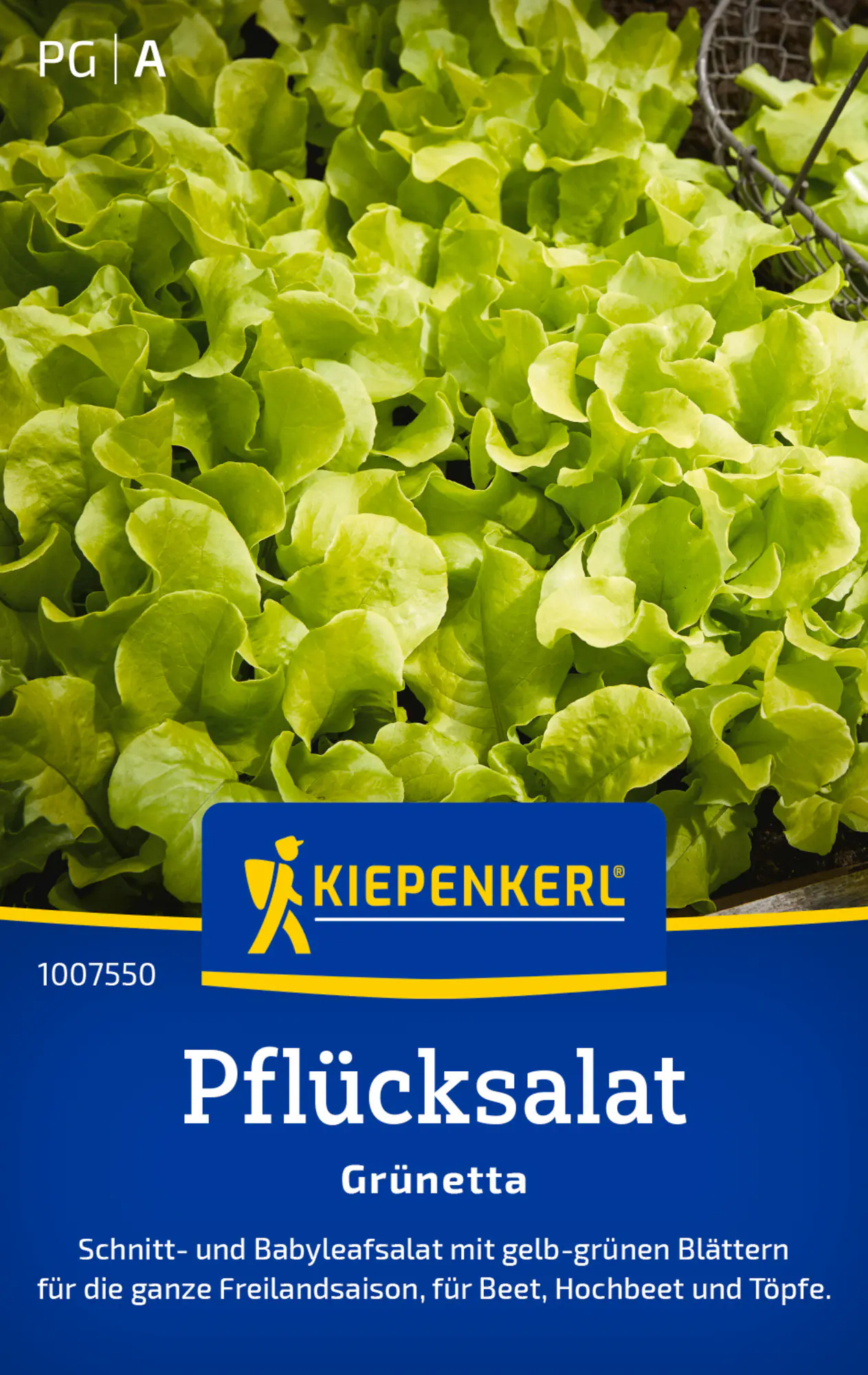 Kiepenkerl Saatgut Pflücksalat Grünetta für bis zu 10-12 lfd. Meter
