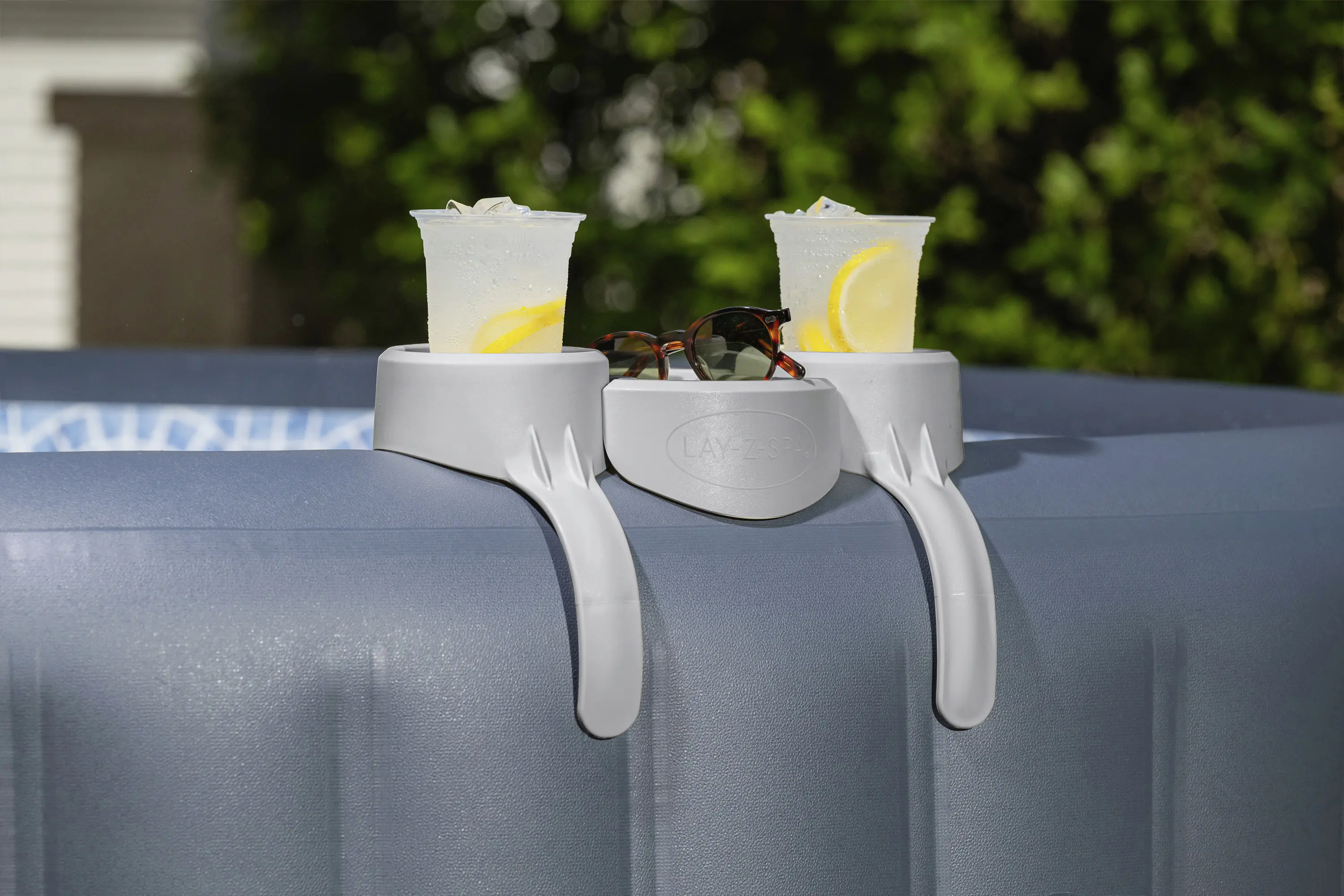 Bestway LAY-Z-SPA Xtras Getränkehalter für Pool 35 x 23,2 cm grau