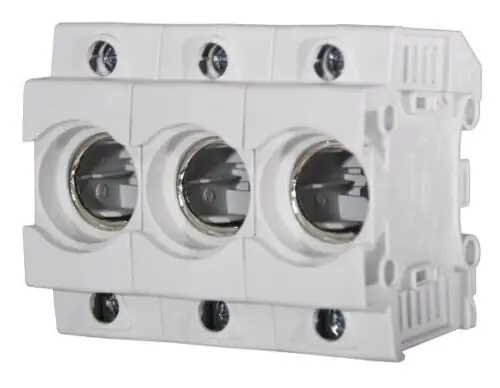 Neozed-Sicherungssockel 3-polig, 63 A, D02, vollisoliert