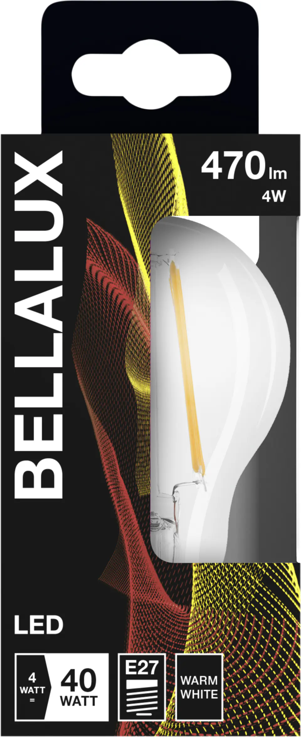 Bellalux LED Leuchtmittel Classic A40 E27 4W warmweiß, klar