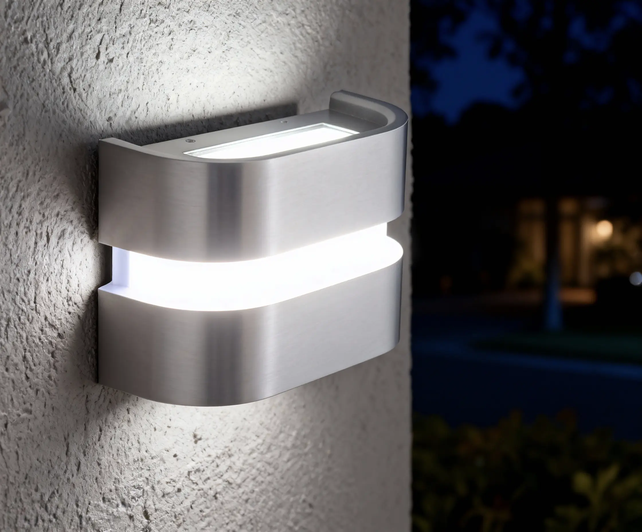 LED-Außenleuchte Java II silber