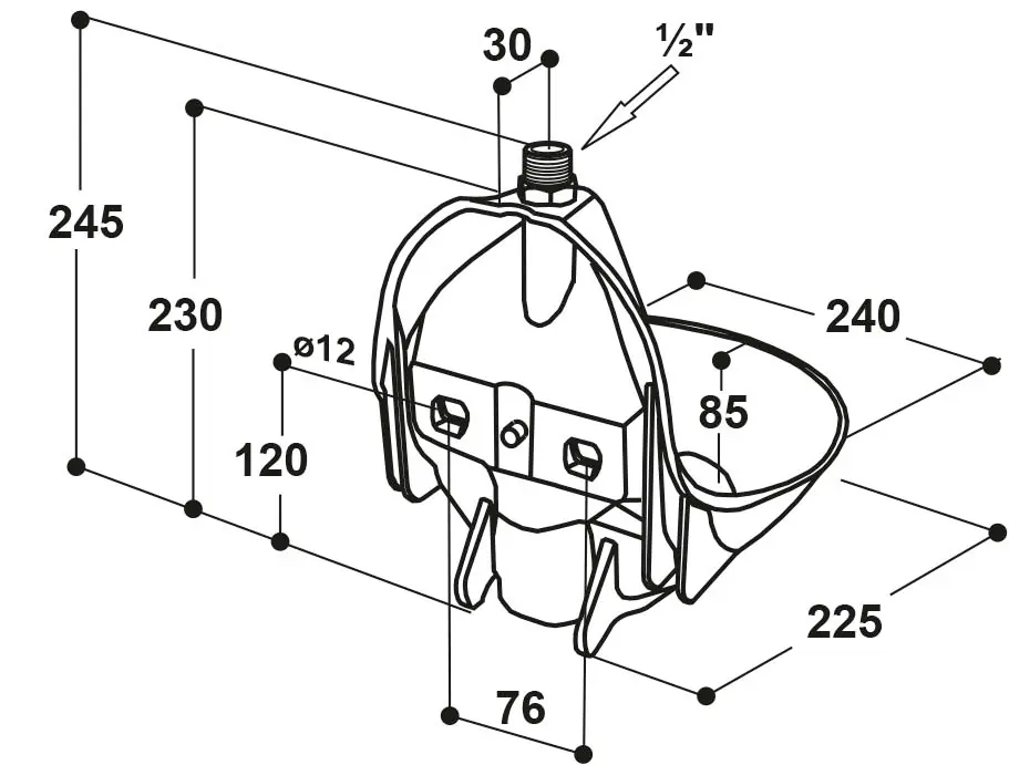 Kerbl Kunststoff-Tränkebecken SUEVIA 10P