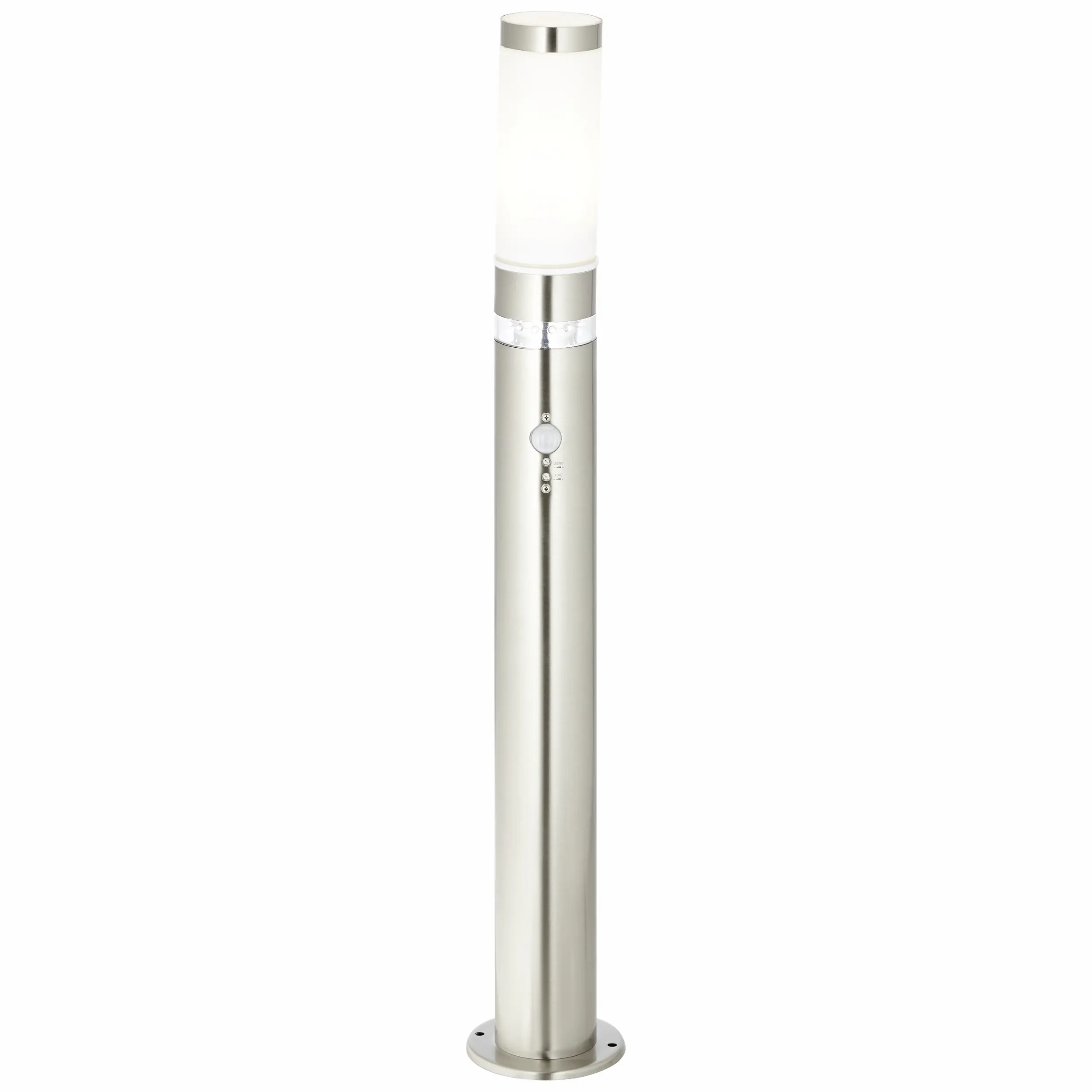 Brilliant Wegeleuchte Bole edelstahl 77,5 cm Bewegungsmelder E27 60 W Brilliant Wegeleuchte Bole edelstahl 77,5 cm Bewegungsmelder E27 60 W