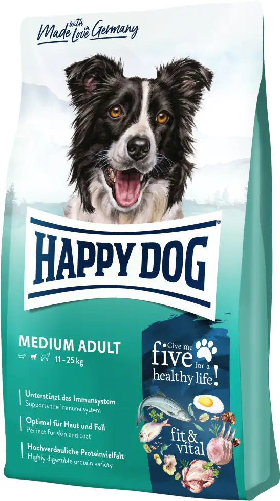 HappyDog Hundefutter Fit & Vital Medium Adult 1 kg