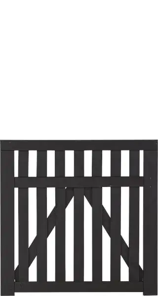 Plus Einzeltor Country 100 x 98 cm schwarz