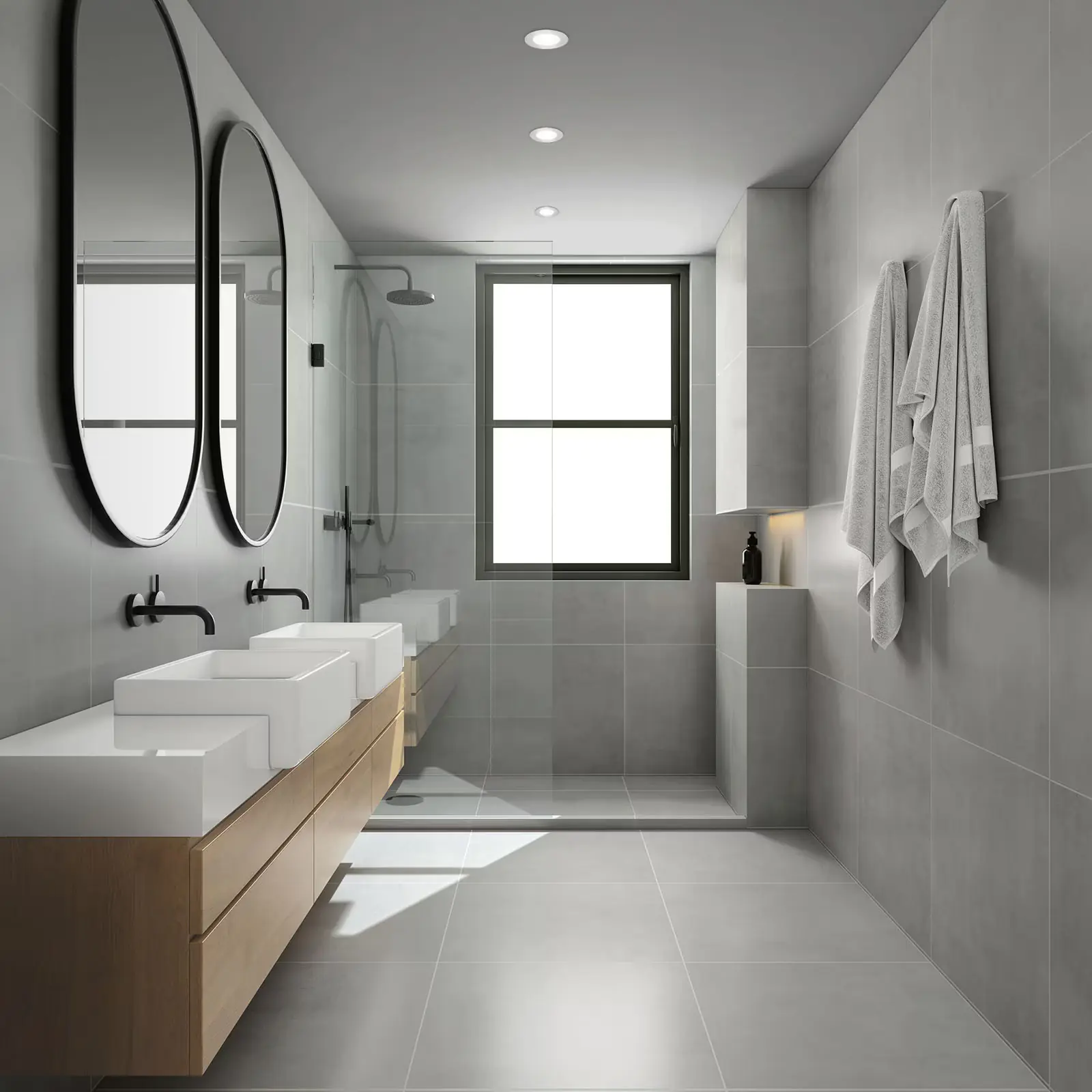 Di-Ka LED Einbauleuchte Slank 3er Set chrom-matt Ø 8,5 cm 3W, neutralweiß