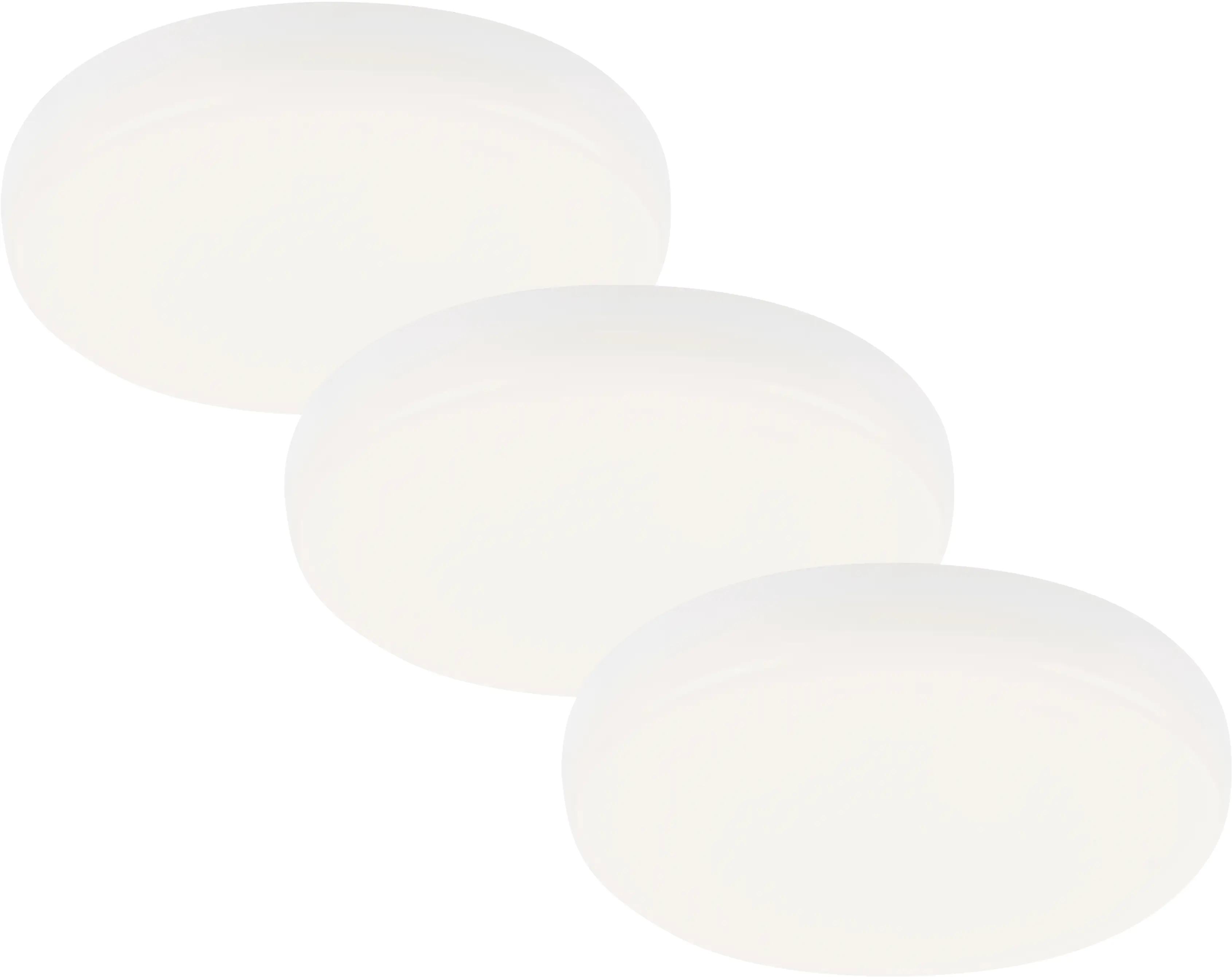 Di-Ka LED Einbauleuchte Plat 3er Set weiß Ø 7,5 cm 3W, neutralweiß Di-Ka LED Einbauleuchte Plat 3er Set weiß Ø 7,5 cm 3W, neutralweiß