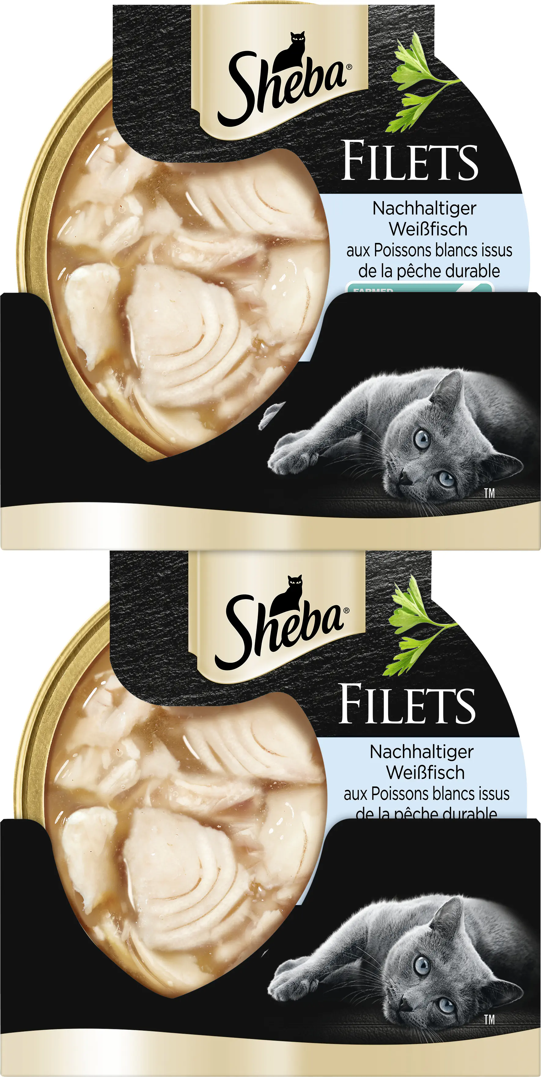 Sheba Filets Katzennassfutter Adult 60 g Weißfisch