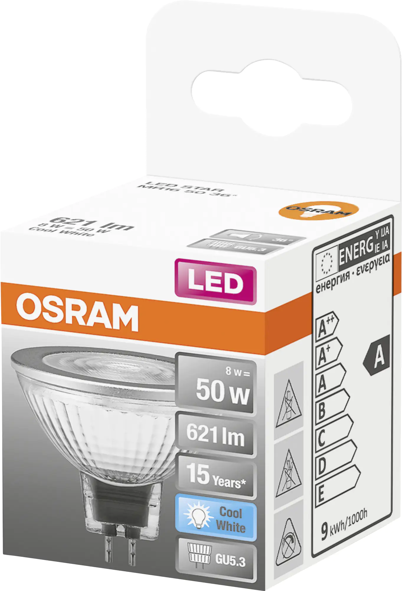 Osram LED Reflektor Star MR16 50 GU5.3 6,5 W neutralweiß, klar