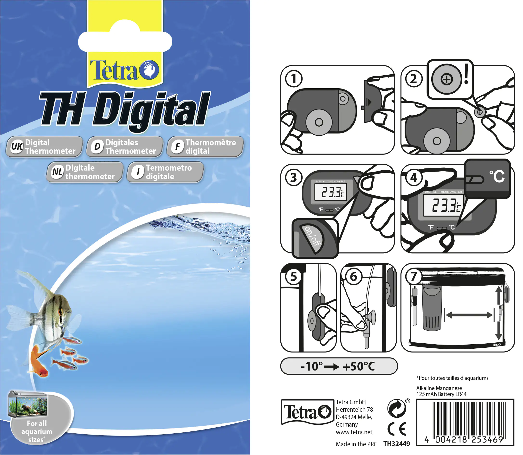 Tetra Aquarienthermometer TH Digital Tetra Aquarienthermometer TH Digital