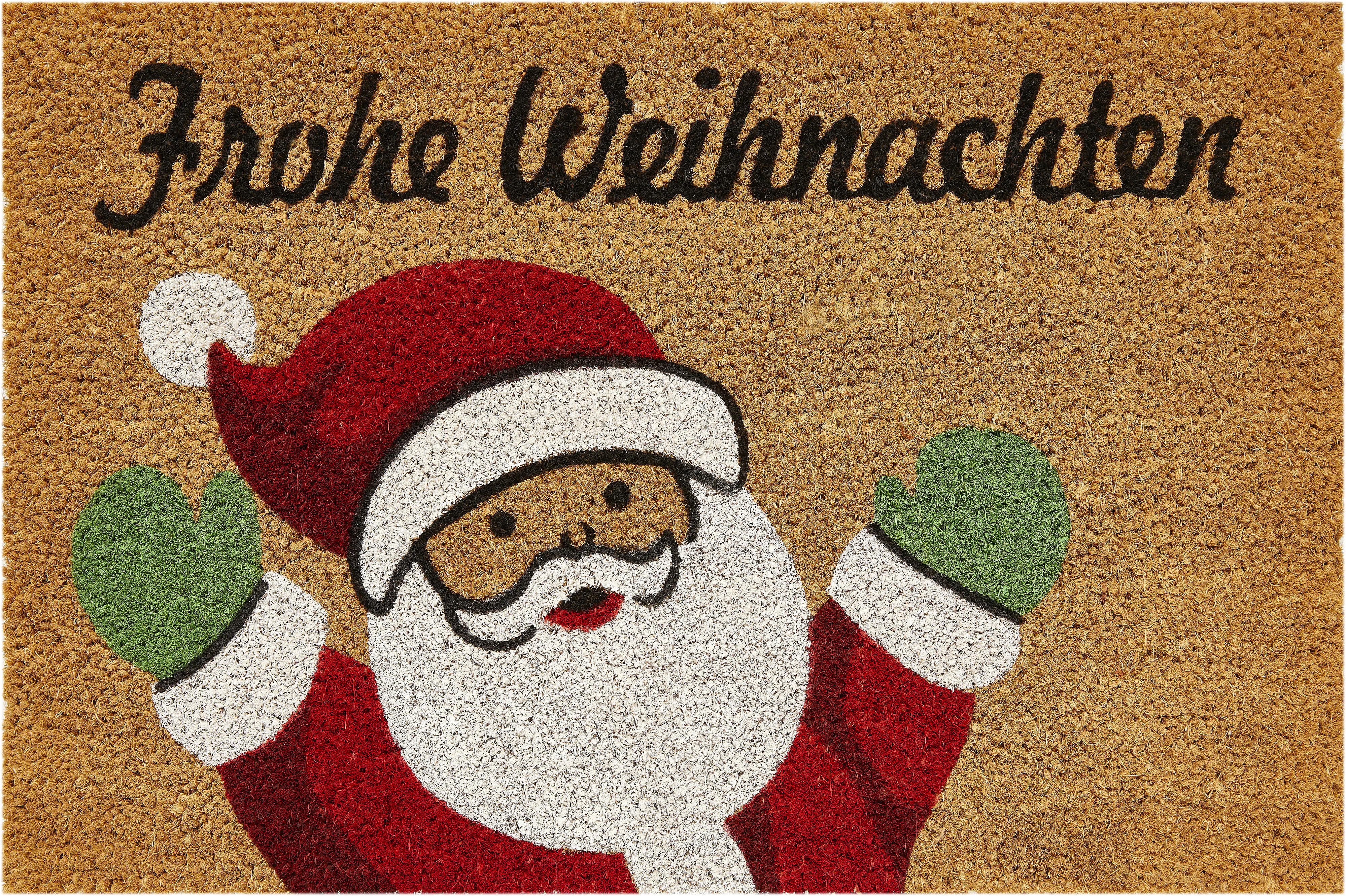 Andiamo Fußmatte Donus Frohe Weihnachten 40 x 60 cm natur
