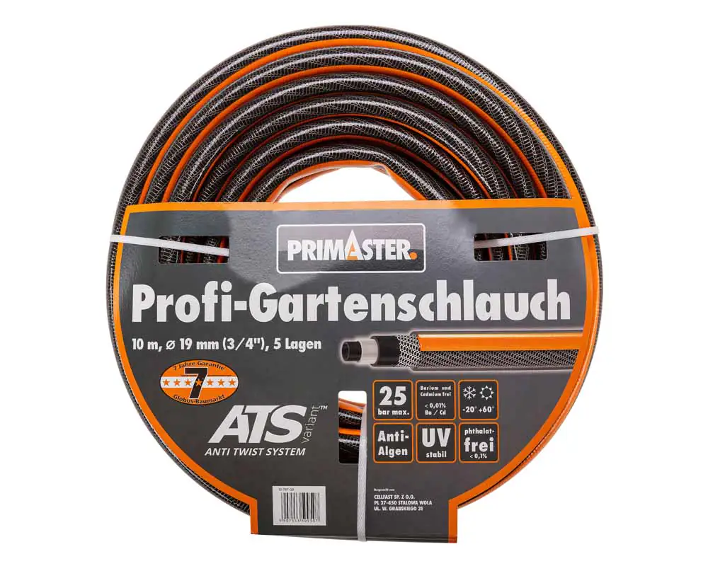 Primaster Profi-Gartenschlauch 10 m Ø 19 mm (3/4") Primaster Profi-Gartenschlauch 10 m Ø 19 mm (3/4")