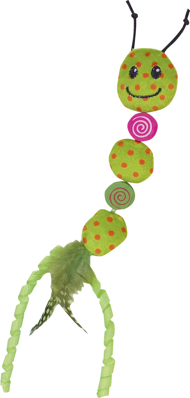 Nobby Plüsch Wurm mit Catnip 24 cm grün