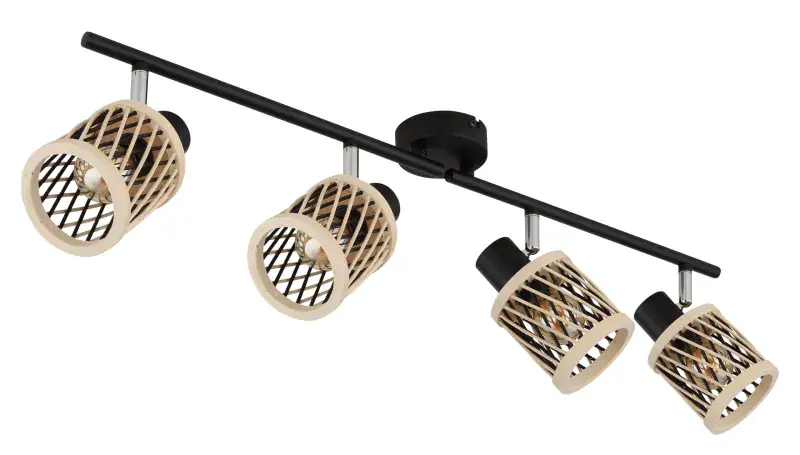 Globo Deckenstrahler Mali 70 x 8,5 x 19 cm (L x B x H) schwarz matt