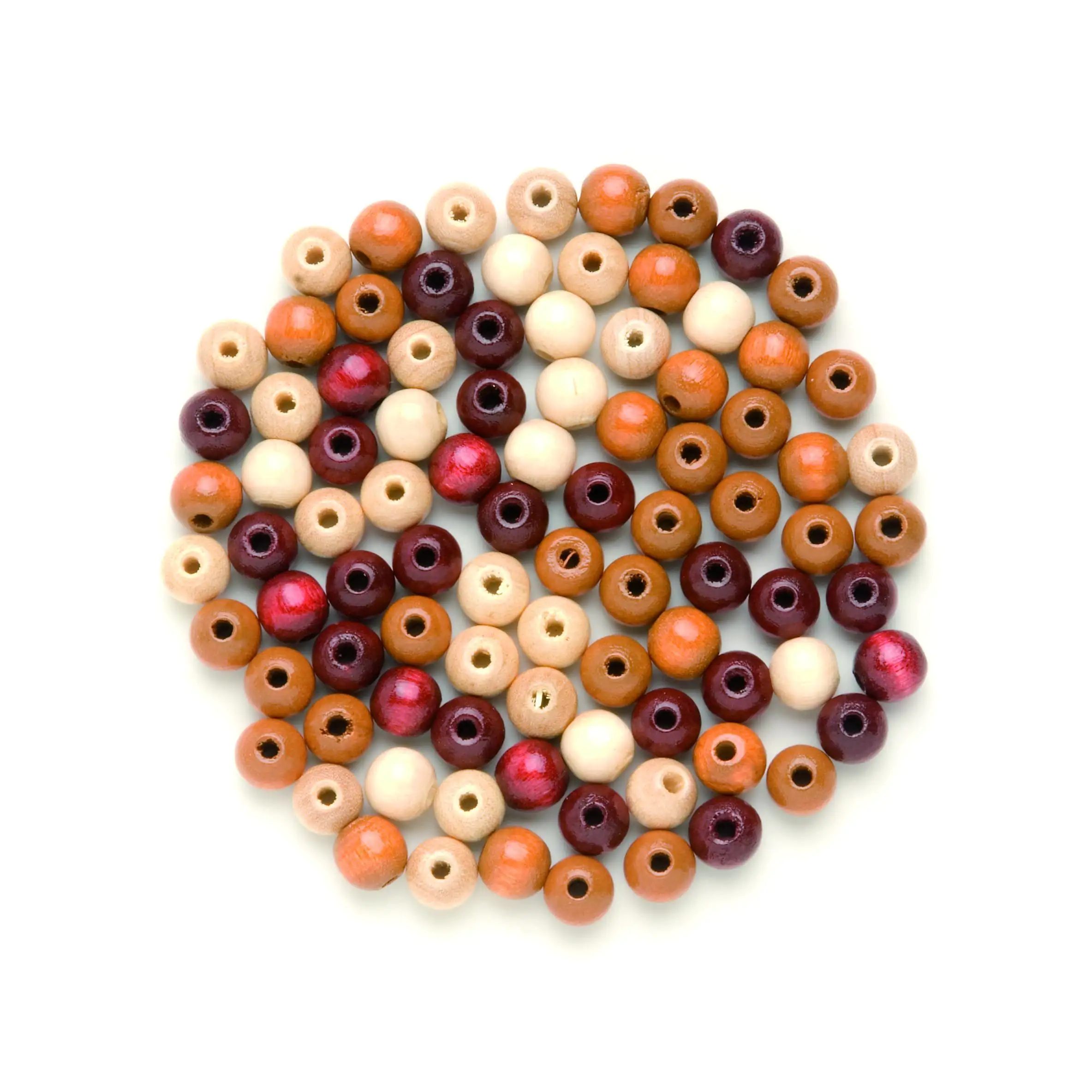 Glorex Holzperle braun-mix 8 mm