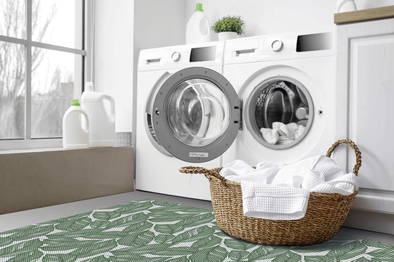 d-c-fix Weichschaummatte Tropicana 80 x 50 cm weiß/grün