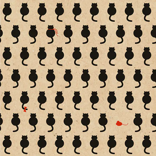 Braun & Company Servietten natur schwarz 33 x 33 cm - 20er Pack