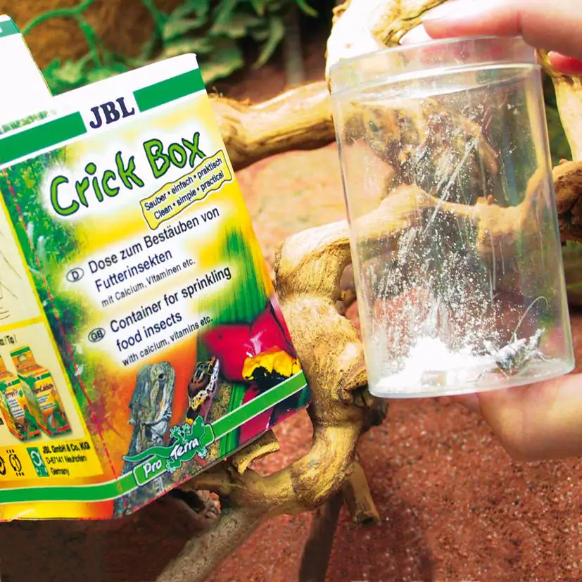 JBL CrickBox Schütteldose zum Bestäuben von Futterinsekten
