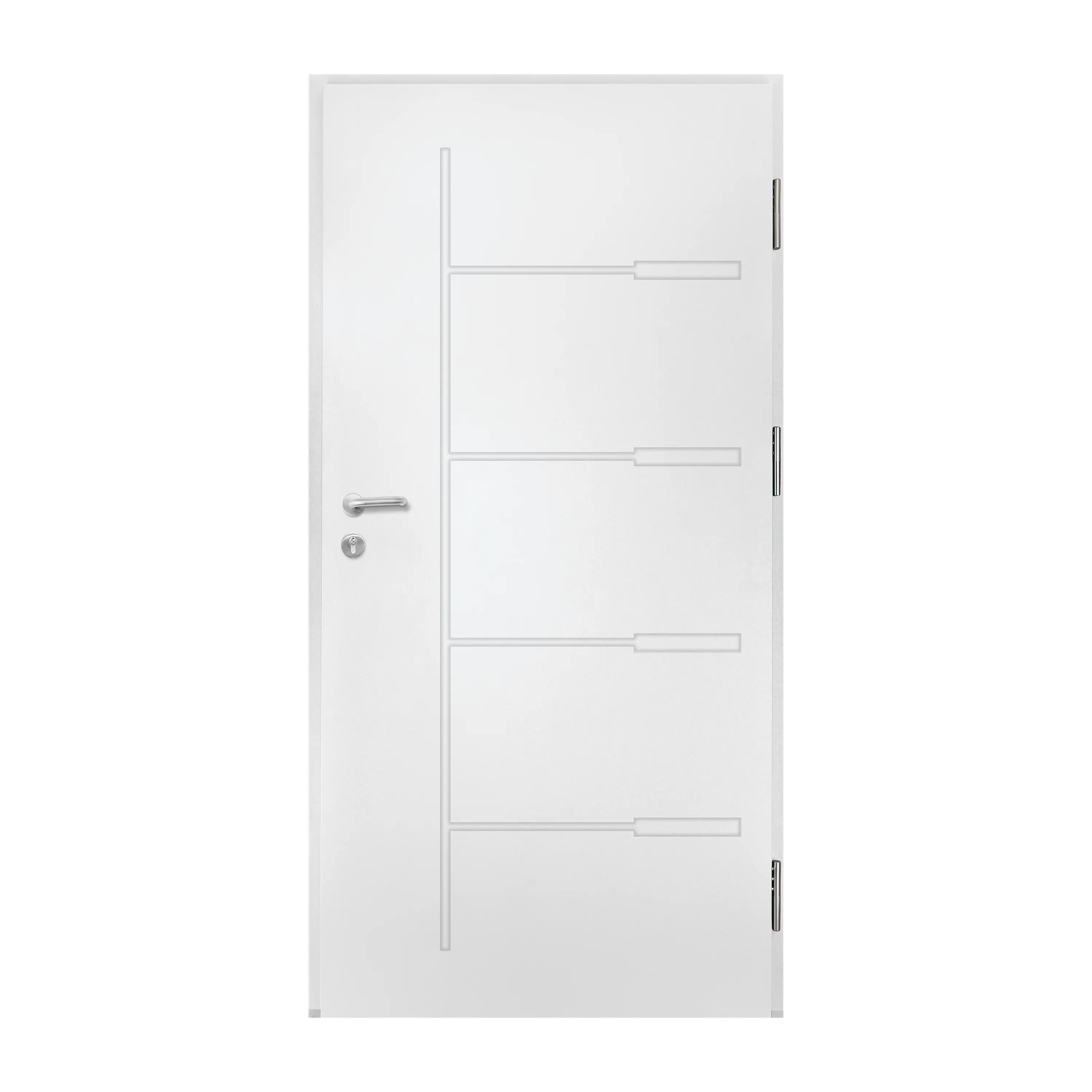 Splendoor Haustür Passivedoor Premium H1 Aluminium/Stahl weiß DIN rechts 98 x 208 cm   