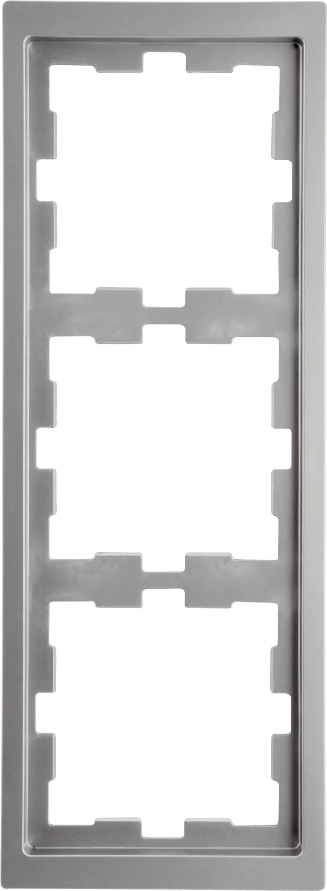 Merten Abdeckrahmen 3fach D-Life, Edelstahl, MEG4030-6536
