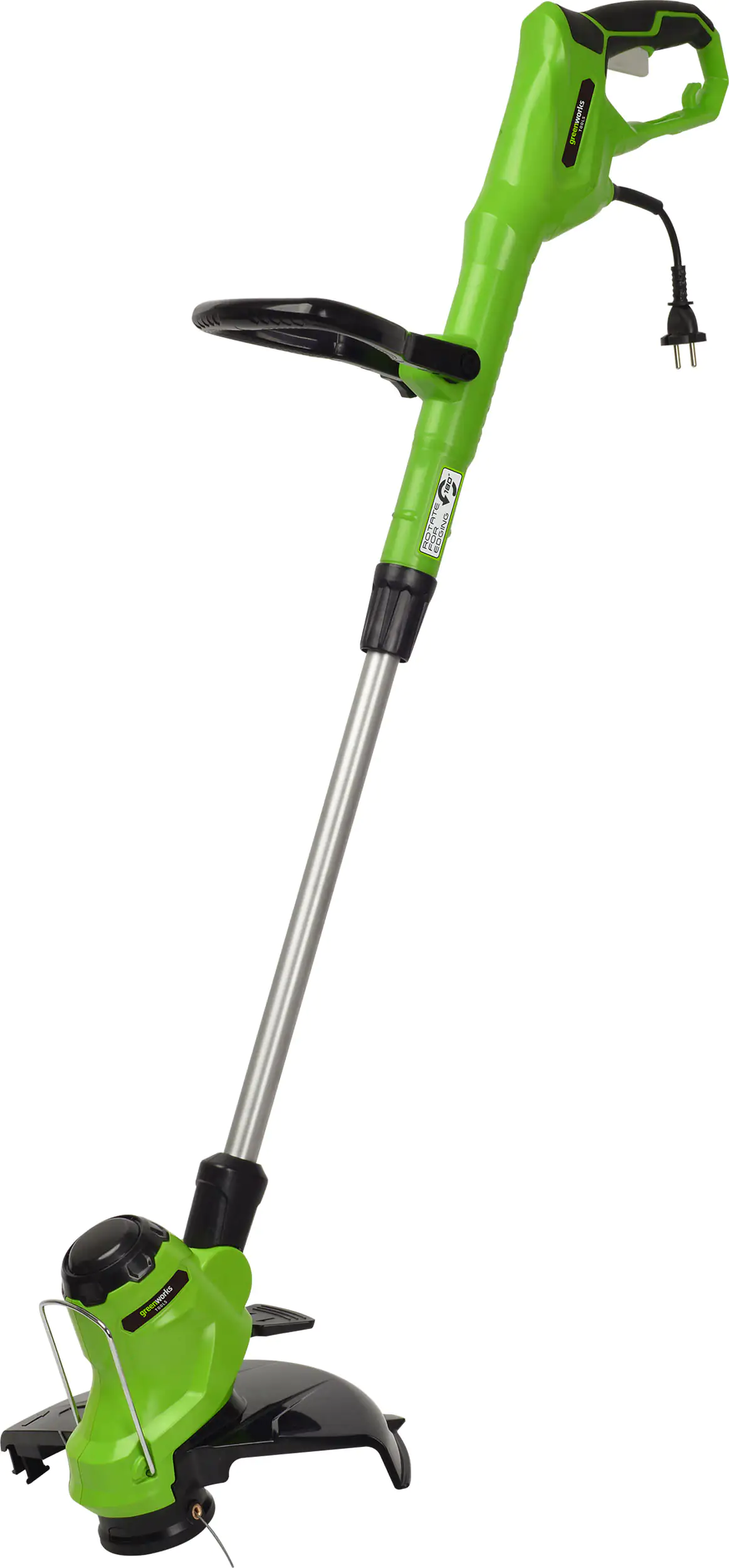 Greenworks ElektroRasentrimmer 600 W drehbarer Schneidkopf kaufen