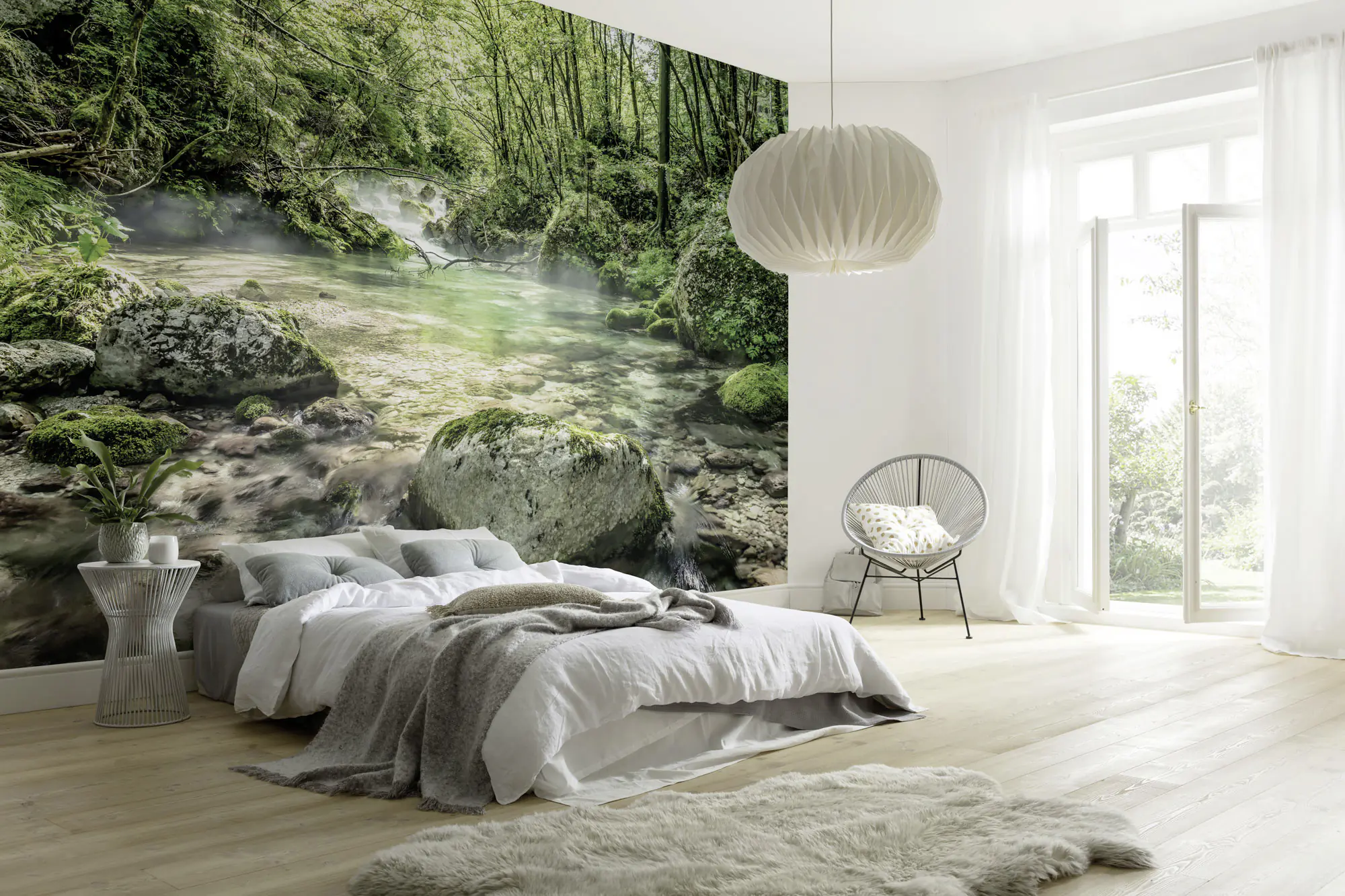 Komar Fototapete Riverbed 368 x 254 cm 