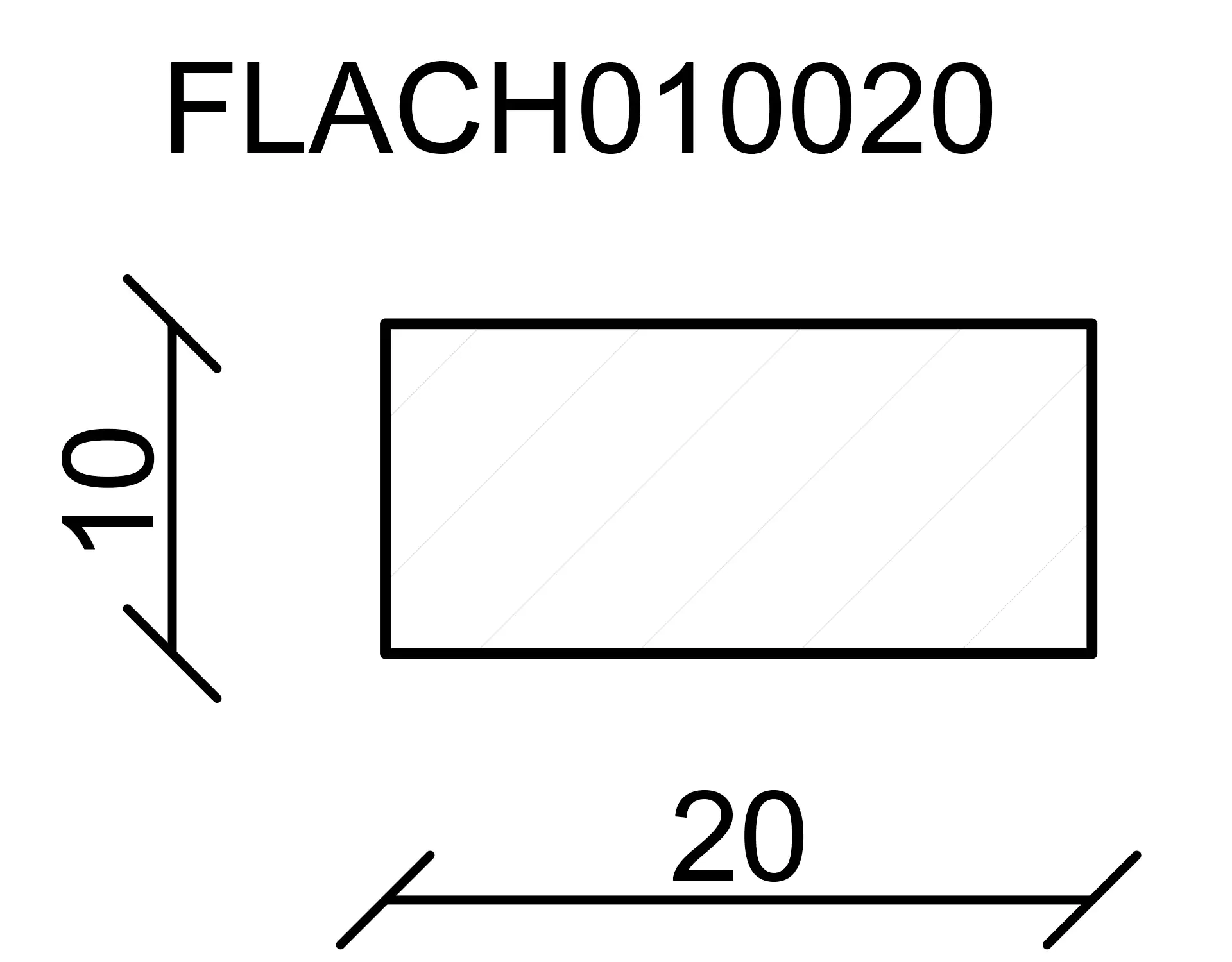 FN Neuhofer Flachleiste 190 cm 20 x 10 mm Buche