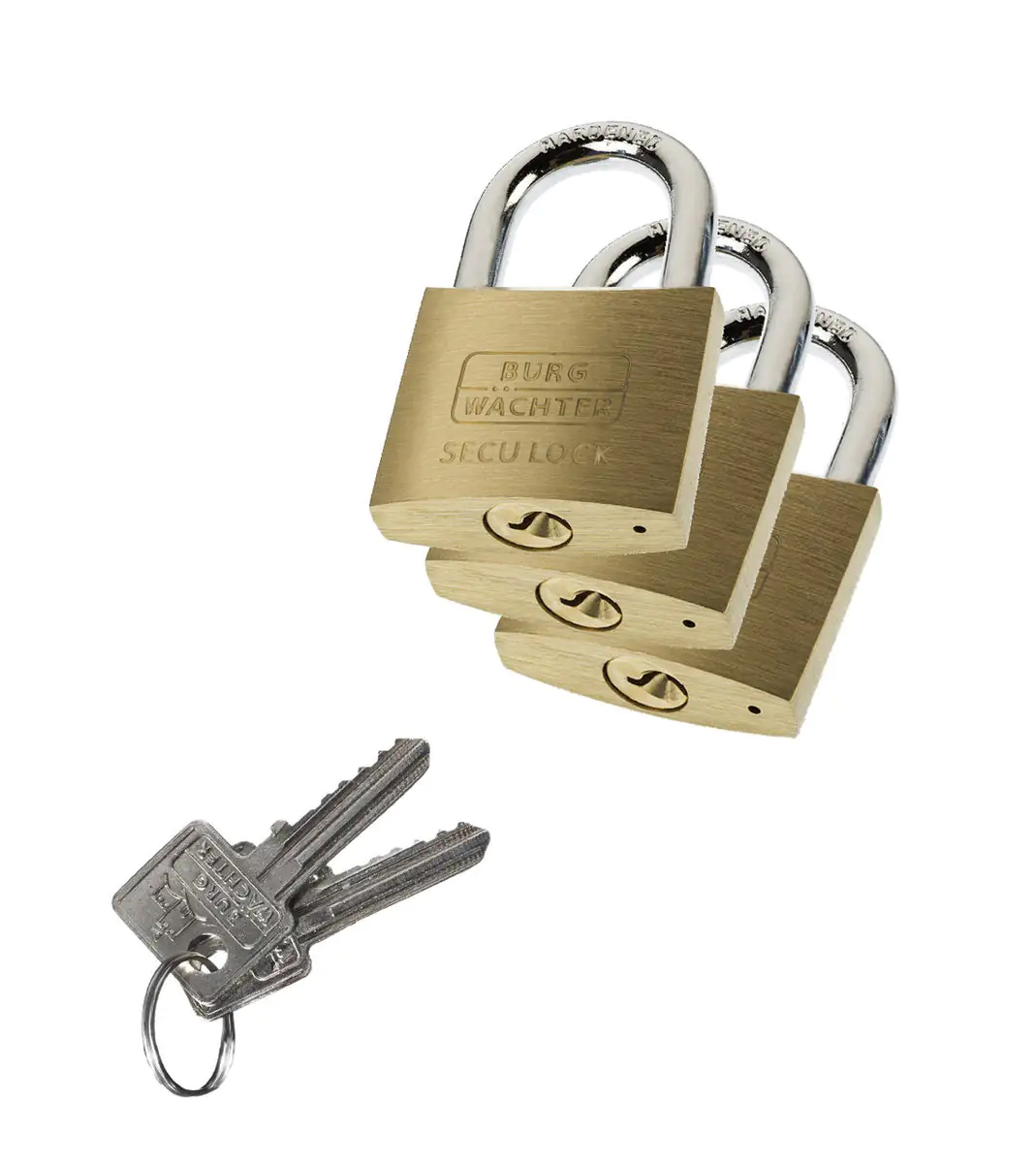 Burg Wächter Vorhängeschloss Trio 405 30 14.3 x 16.0 mm - 1 Stück