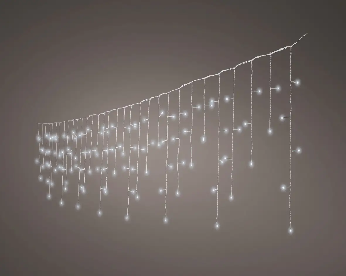 Kaemingk LED Eisregen Lichterkette 175 LED kaltweiß